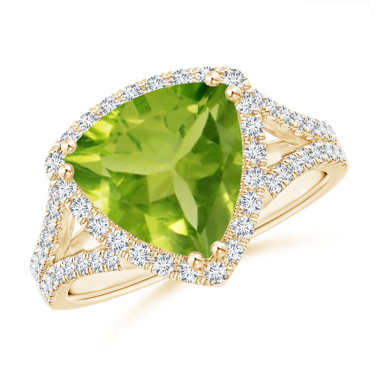 AAA - Peridot / 3.36 CT / 14 KT Yellow Gold