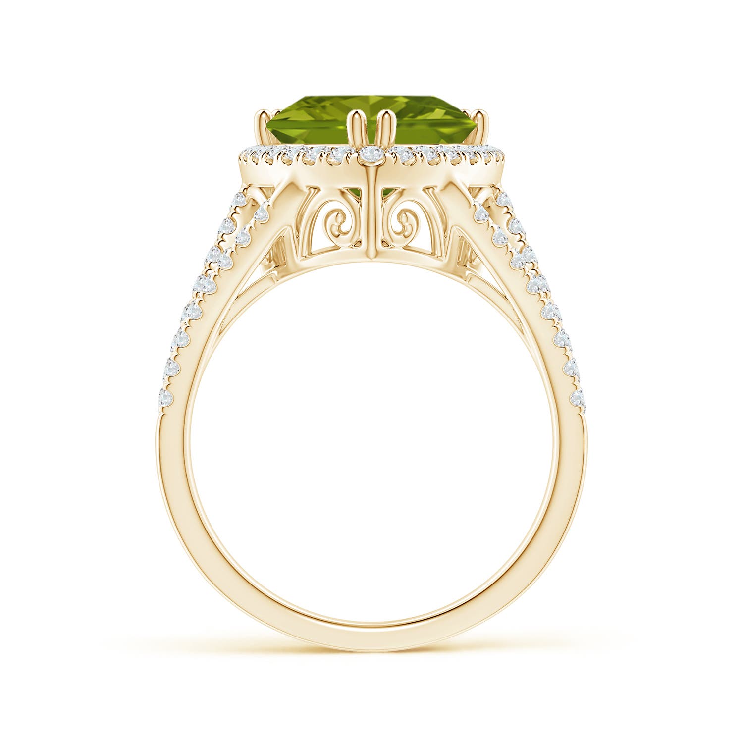 AAA - Peridot / 3.36 CT / 14 KT Yellow Gold