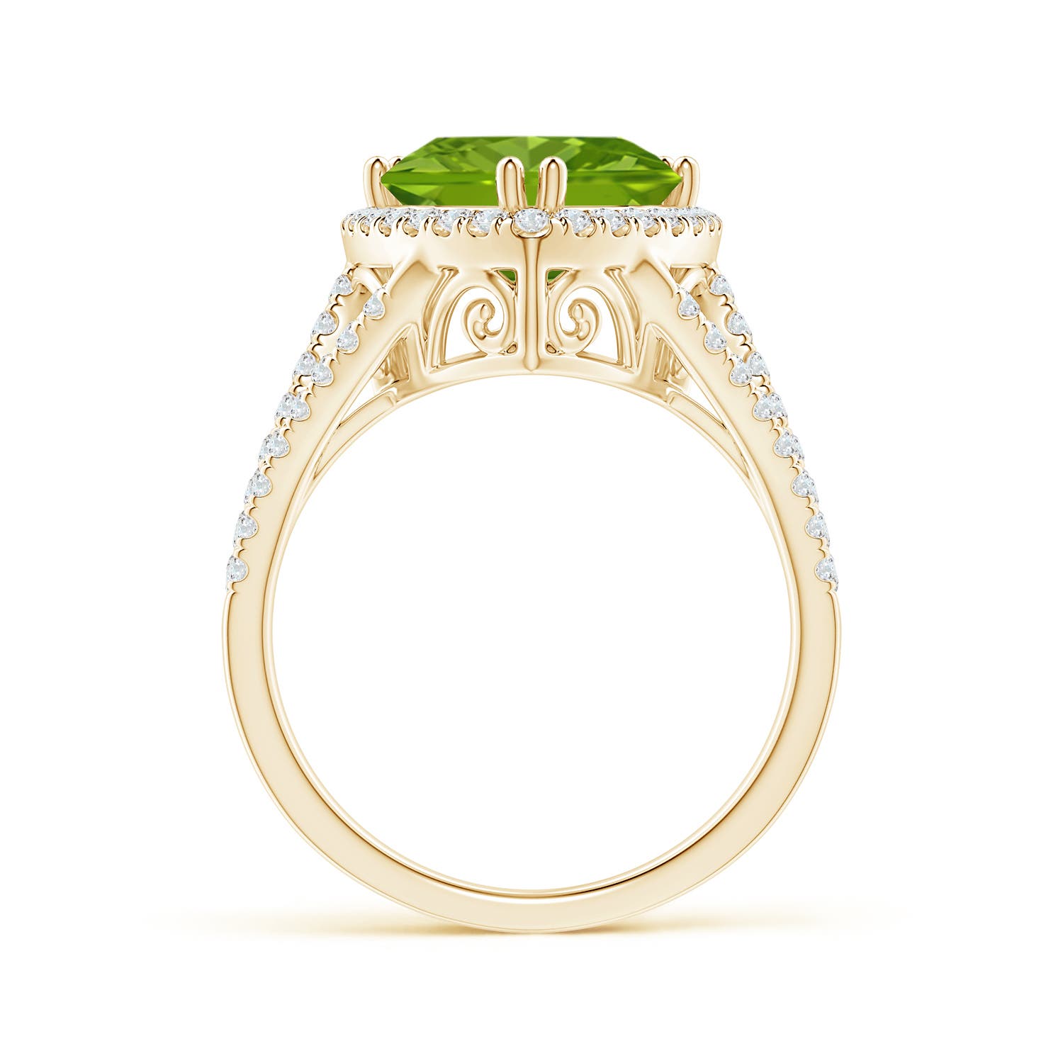 AAAA - Peridot / 3.36 CT / 14 KT Yellow Gold