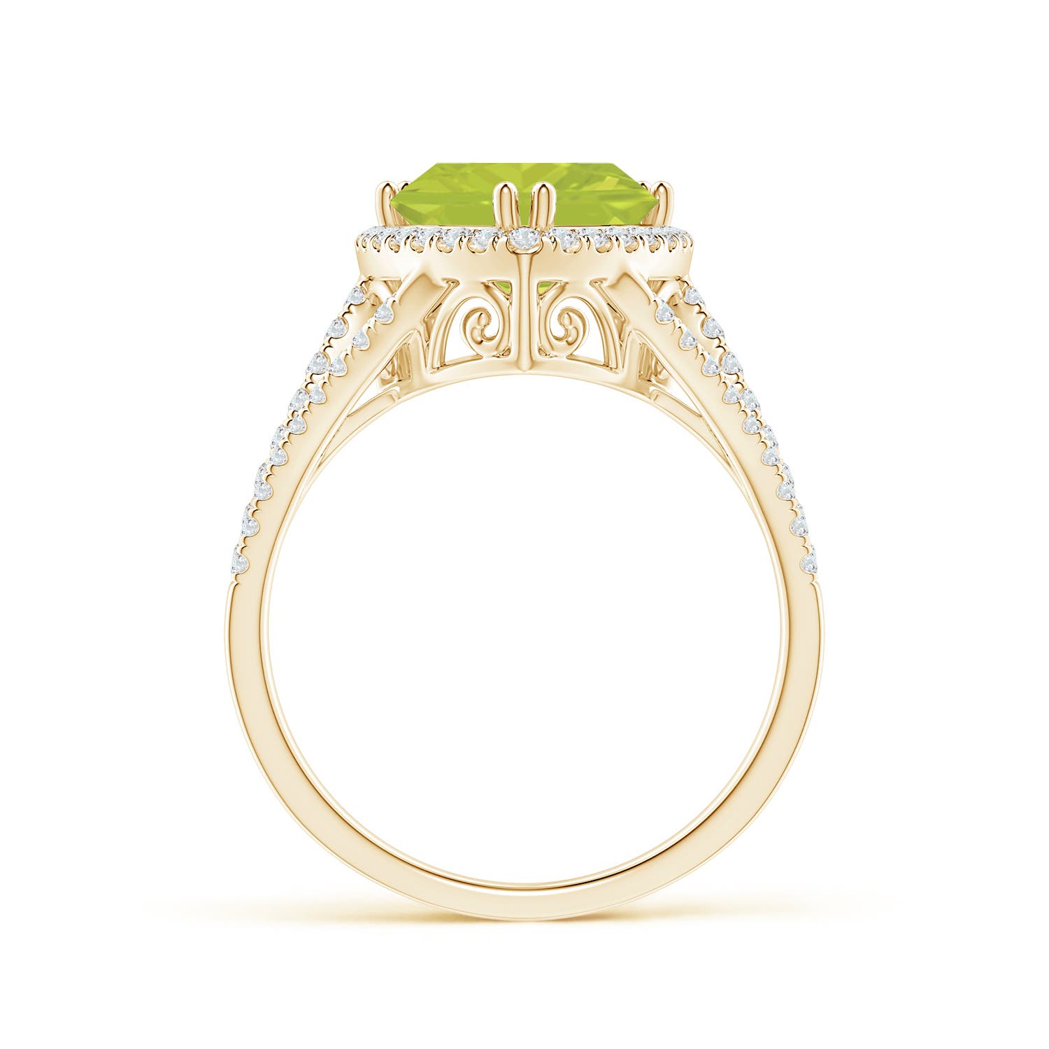 A - Peridot / 3.06 CT / 14 KT Yellow Gold