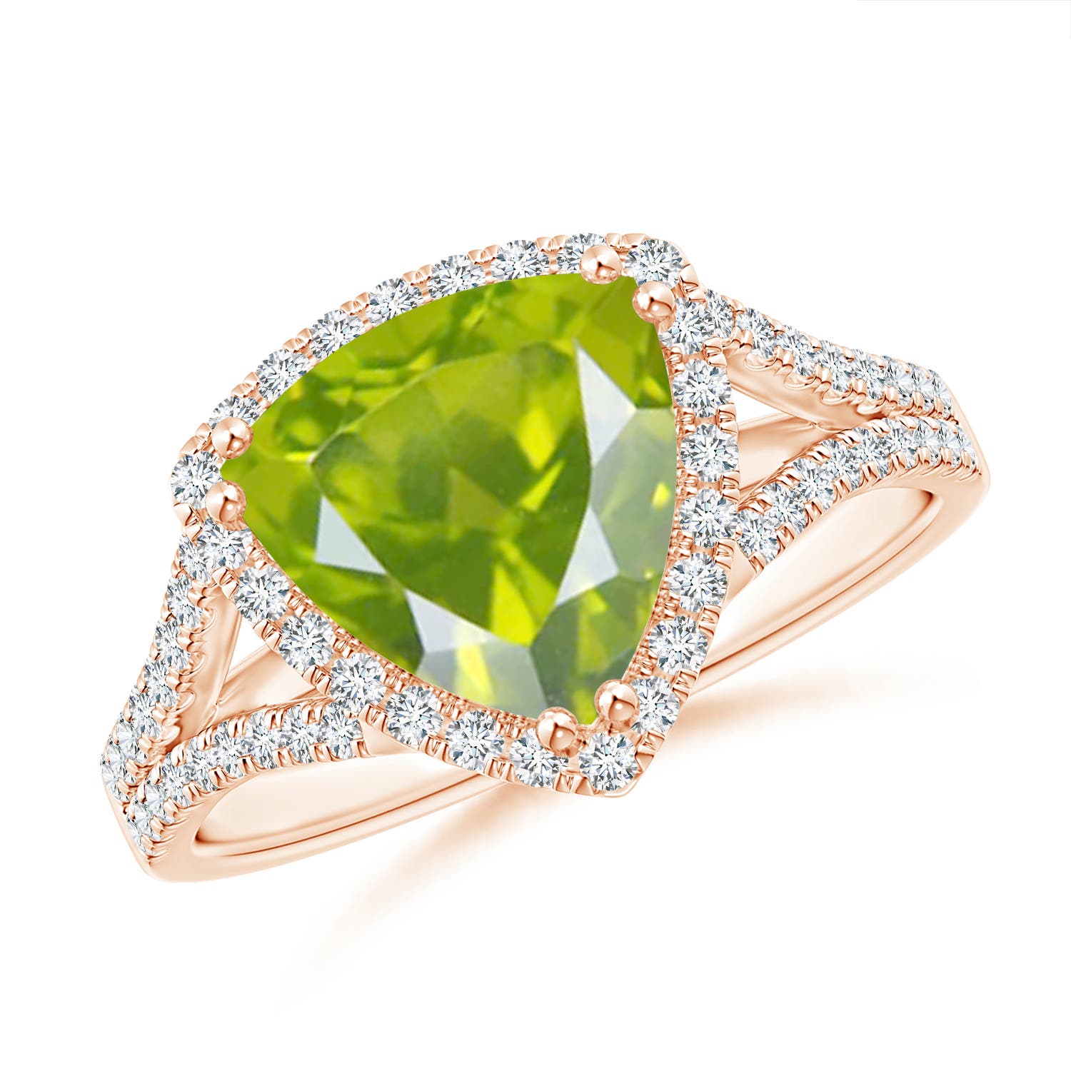 AA - Peridot / 3.06 CT / 14 KT Rose Gold