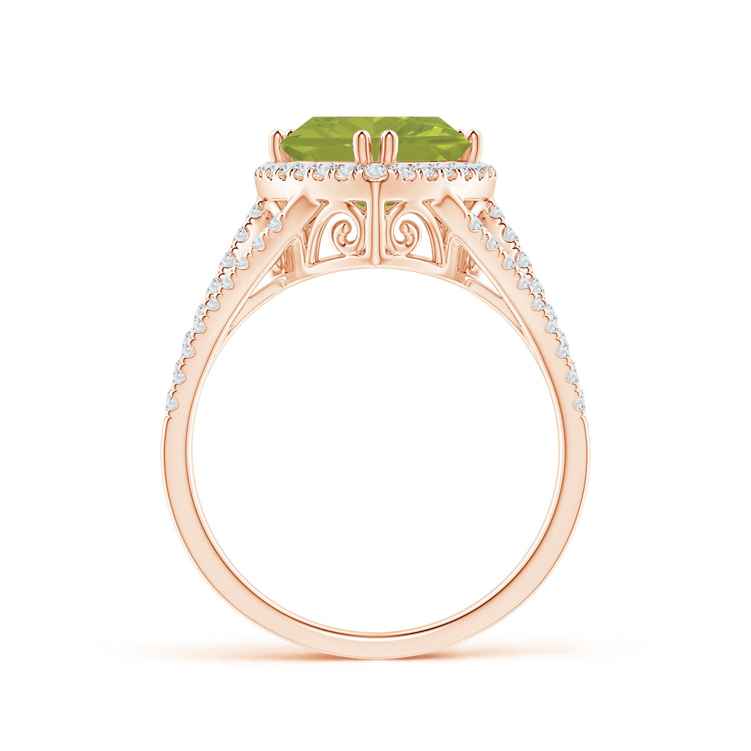 AA - Peridot / 3.06 CT / 14 KT Rose Gold