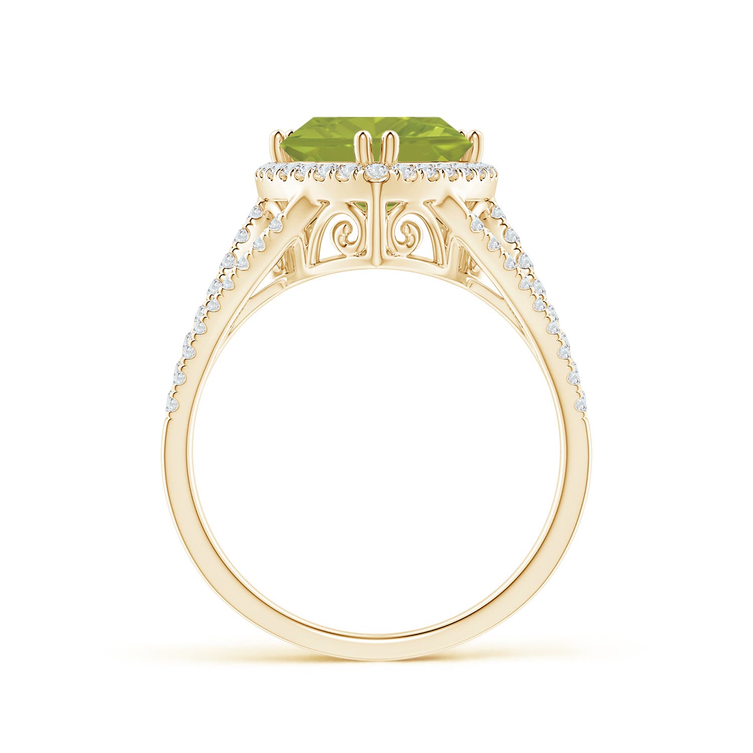 AA - Peridot / 3.06 CT / 14 KT Yellow Gold