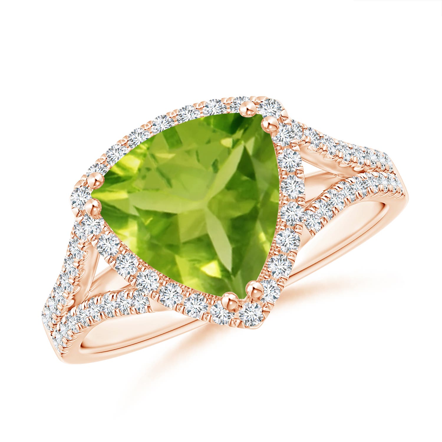 AAA - Peridot / 3.06 CT / 14 KT Rose Gold