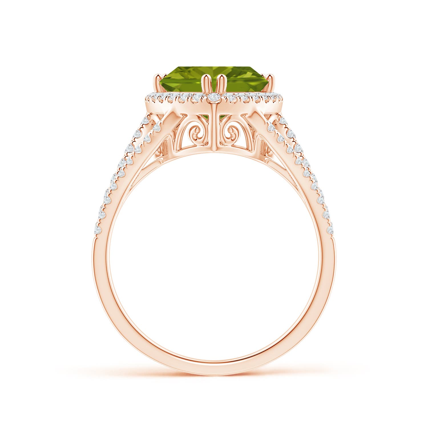 AAA - Peridot / 3.06 CT / 14 KT Rose Gold