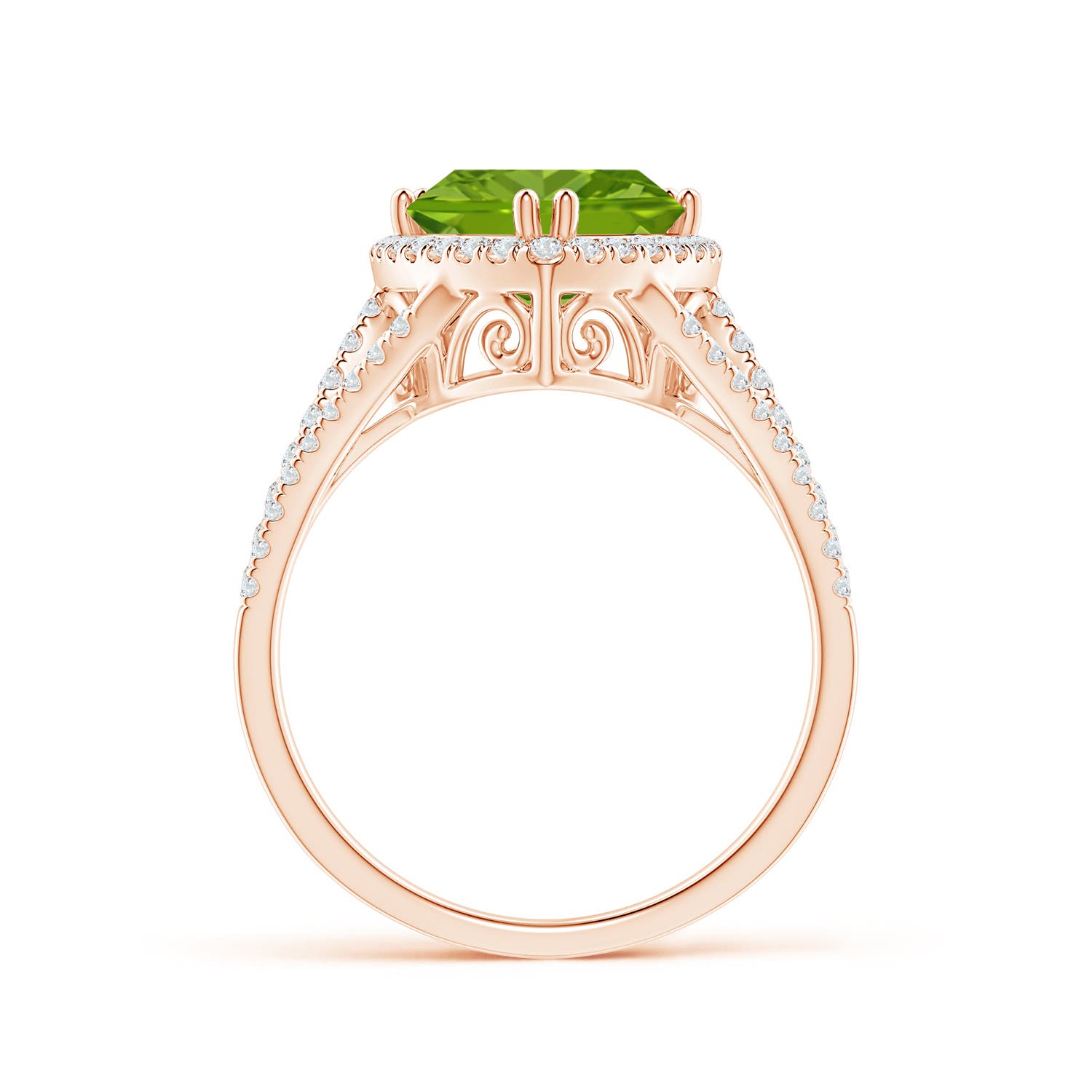 AAAA - Peridot / 3.06 CT / 14 KT Rose Gold