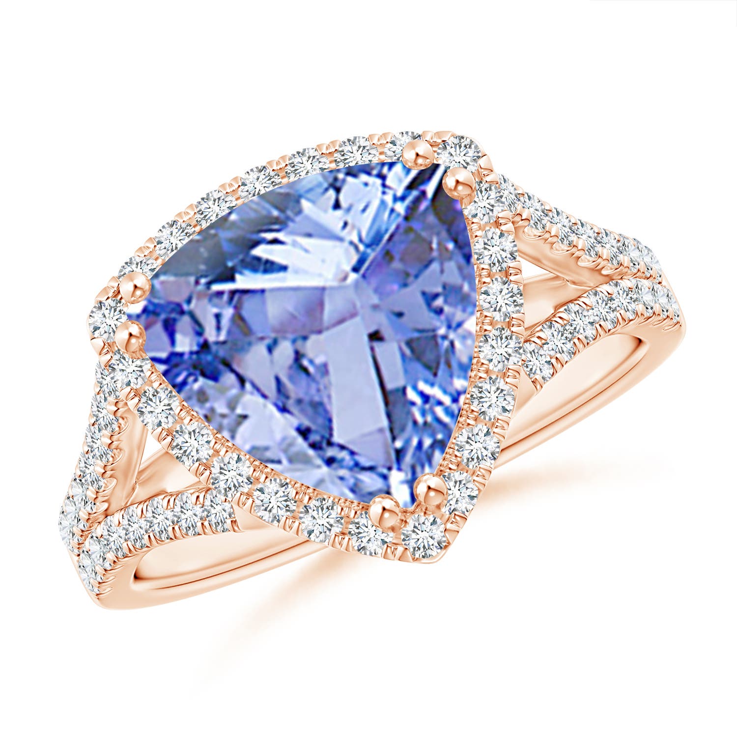 A - Tanzanite / 3.56 CT / 14 KT Rose Gold