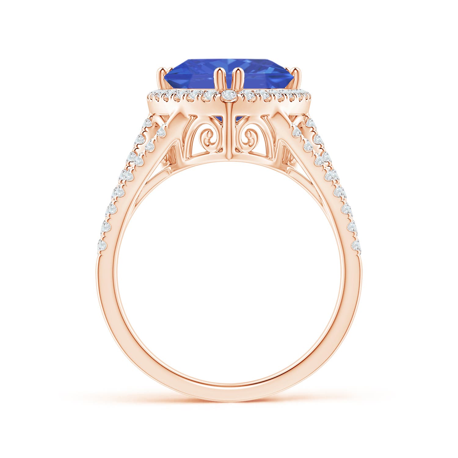 AA - Tanzanite / 3.56 CT / 14 KT Rose Gold