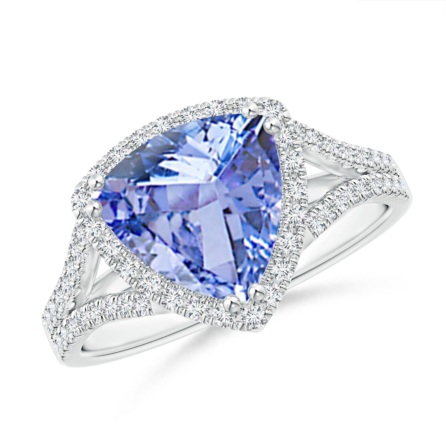 A - Tanzanite / 2.91 CT / 14 KT White Gold