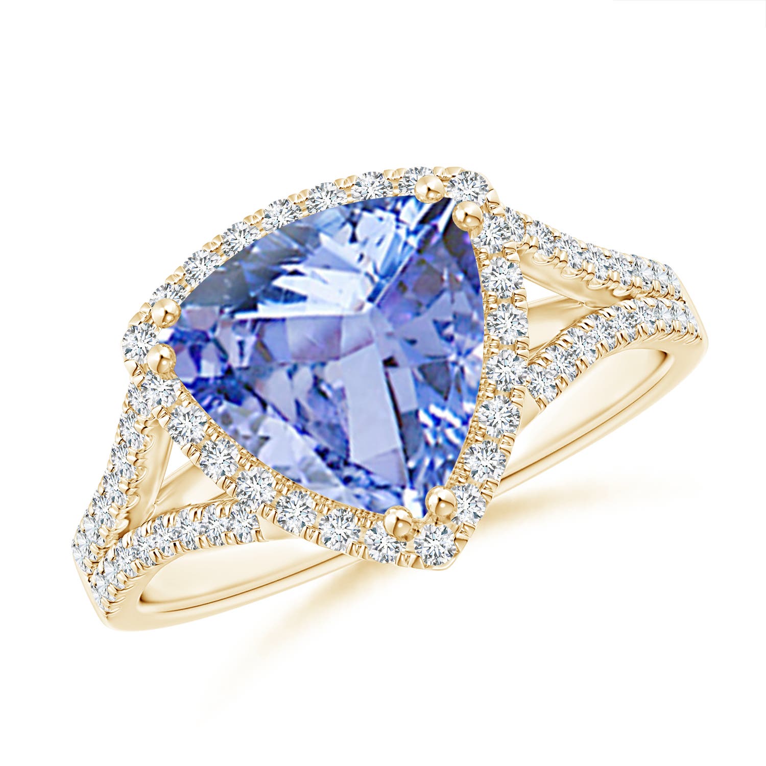 A - Tanzanite / 2.91 CT / 14 KT Yellow Gold