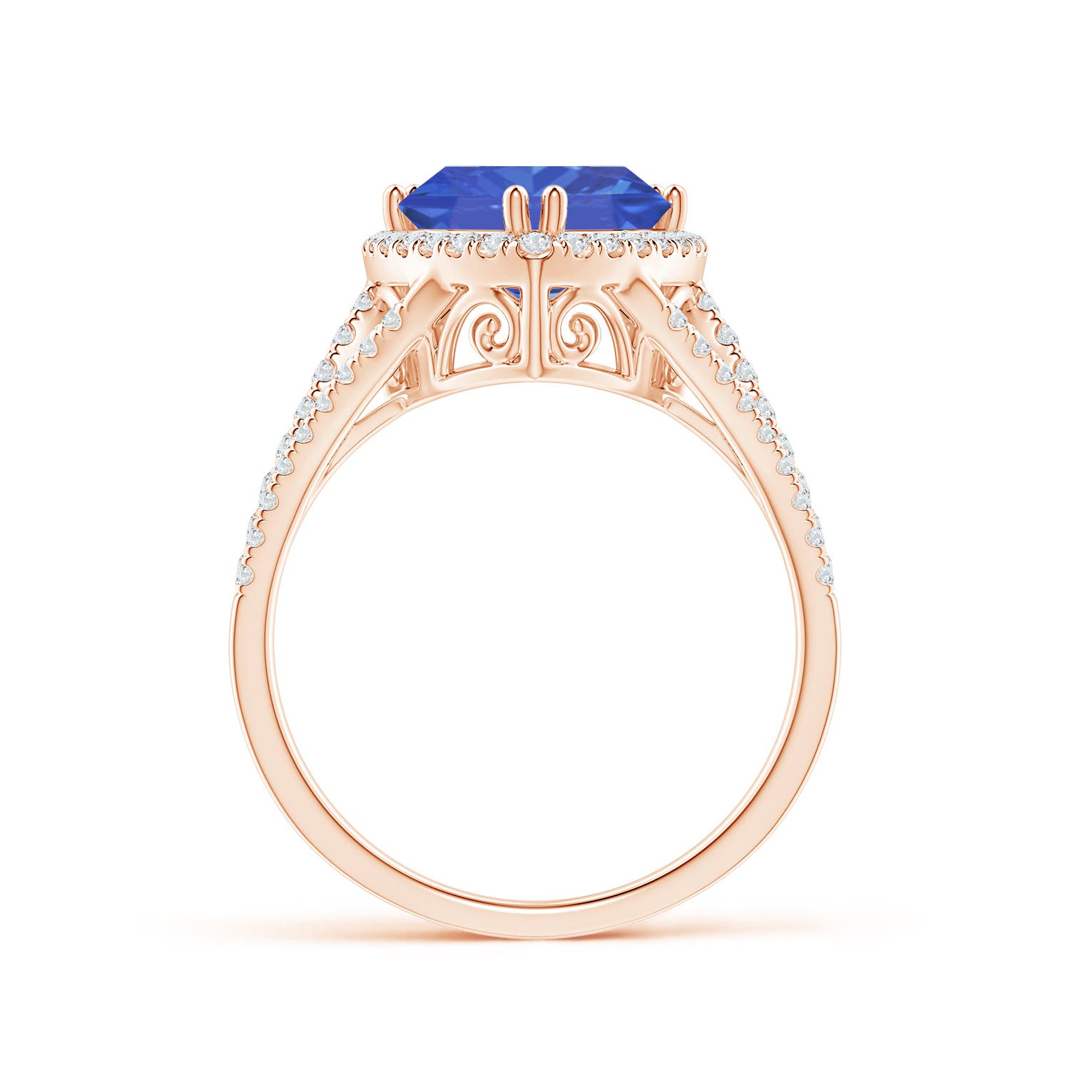 AA - Tanzanite / 2.91 CT / 14 KT Rose Gold