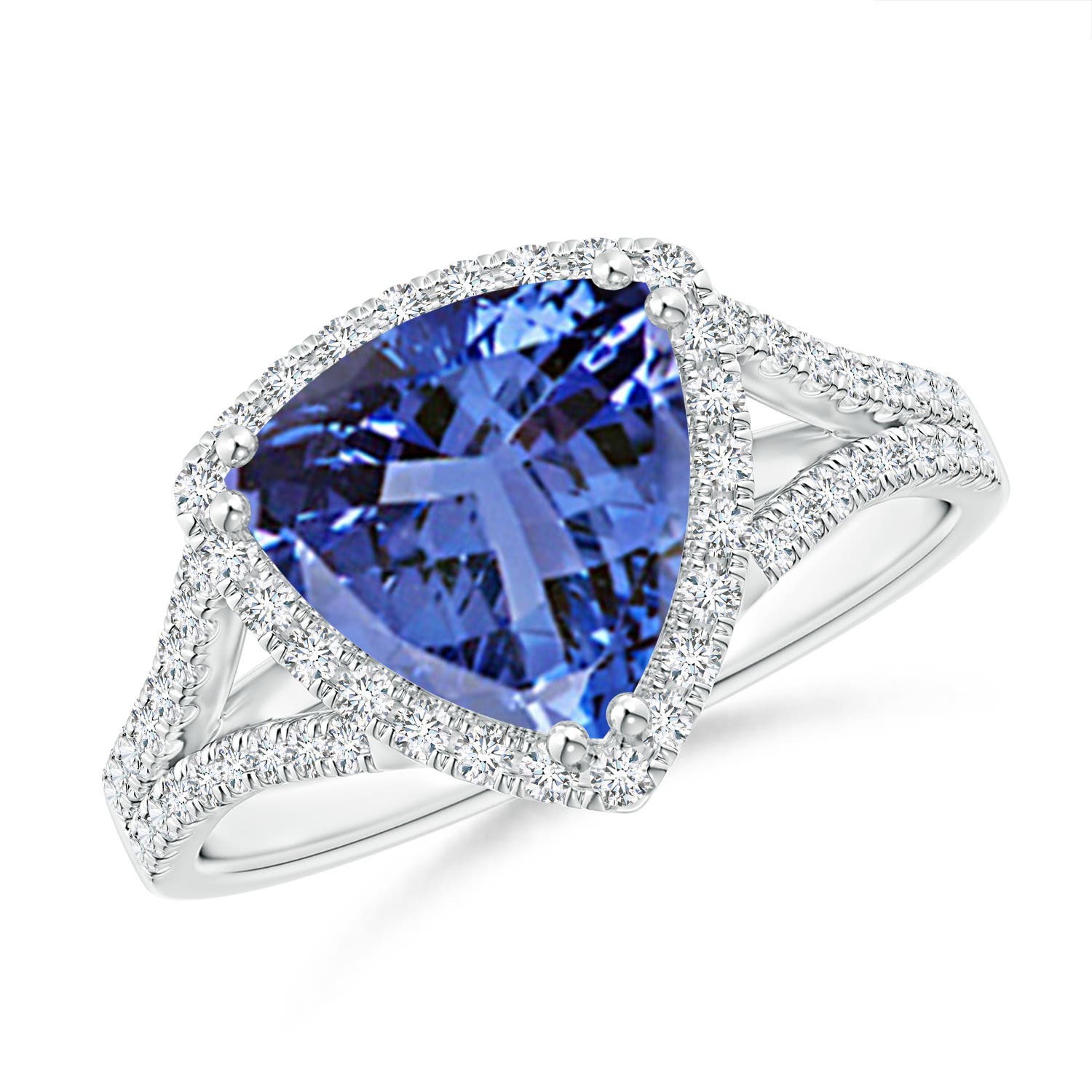 AA - Tanzanite / 2.91 CT / 14 KT White Gold