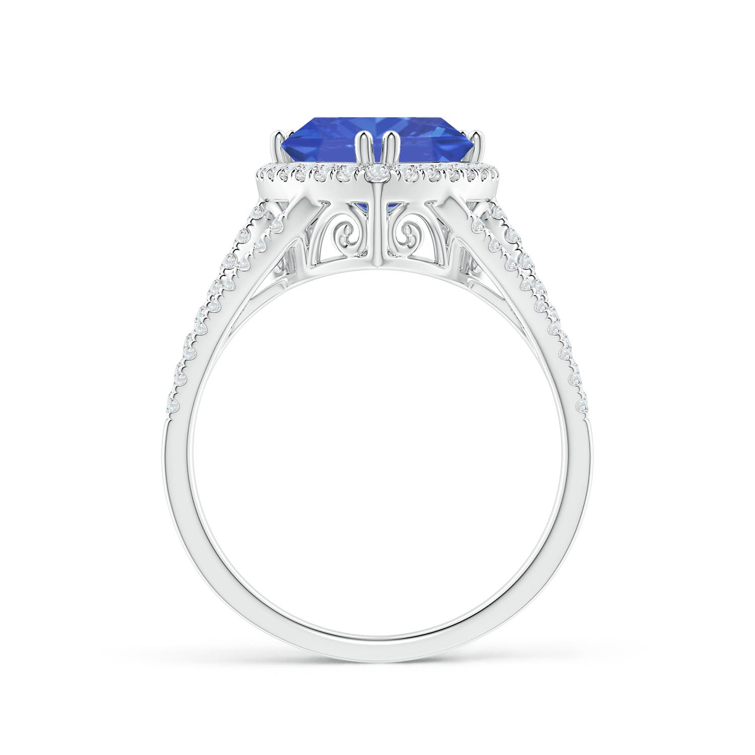 AA - Tanzanite / 2.91 CT / 14 KT White Gold