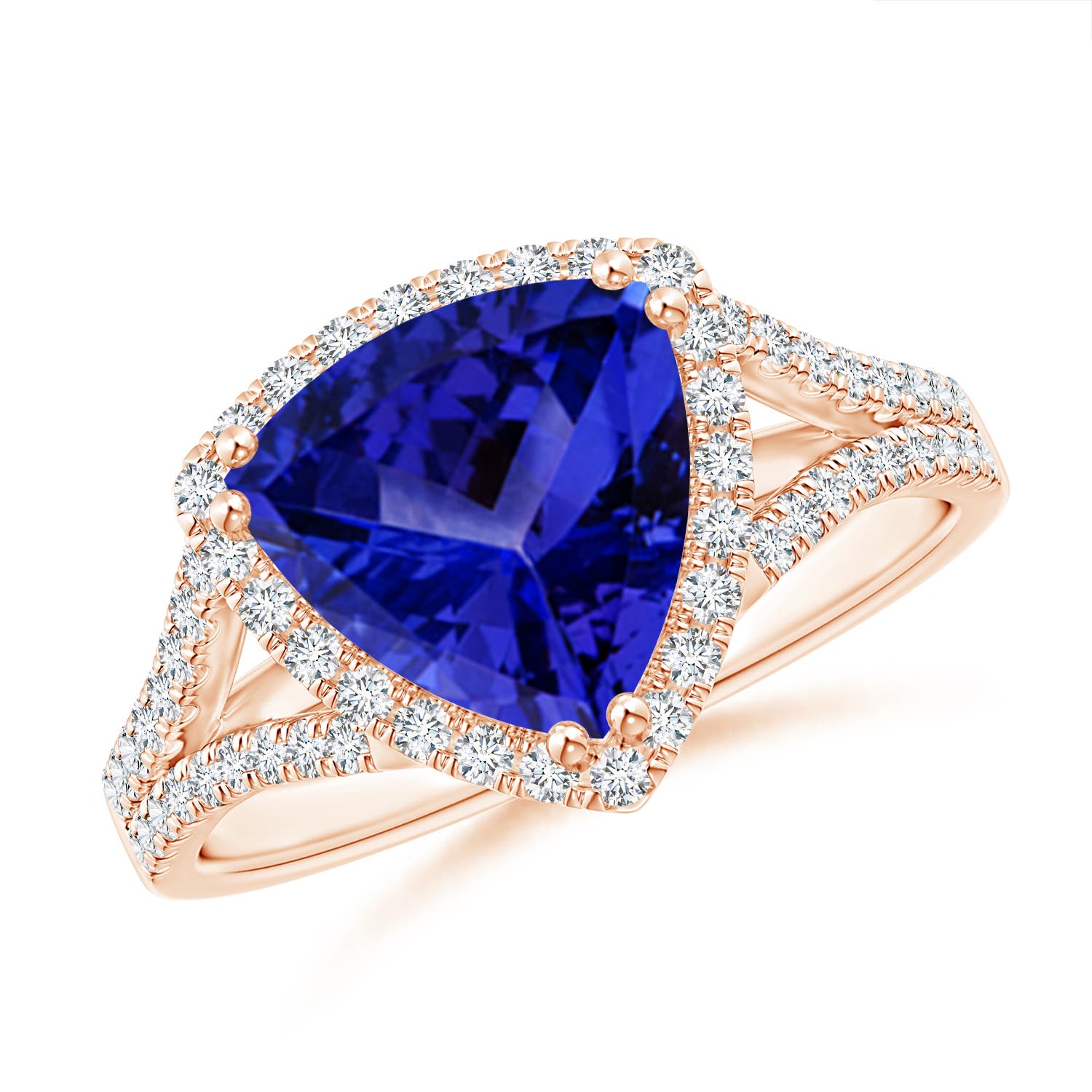 AAAA - Tanzanite / 2.91 CT / 14 KT Rose Gold