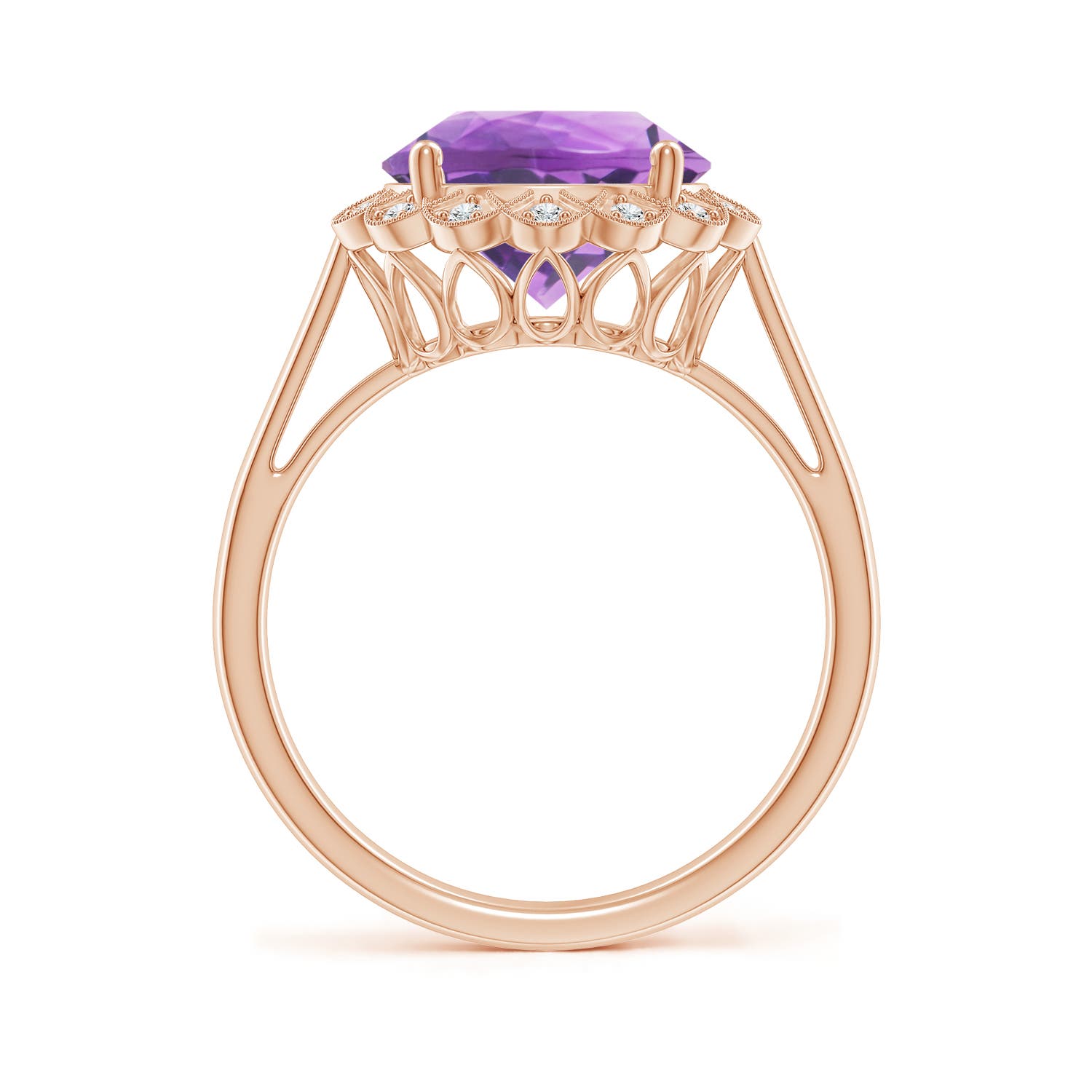 A - Amethyst / 3.28 CT / 14 KT Rose Gold