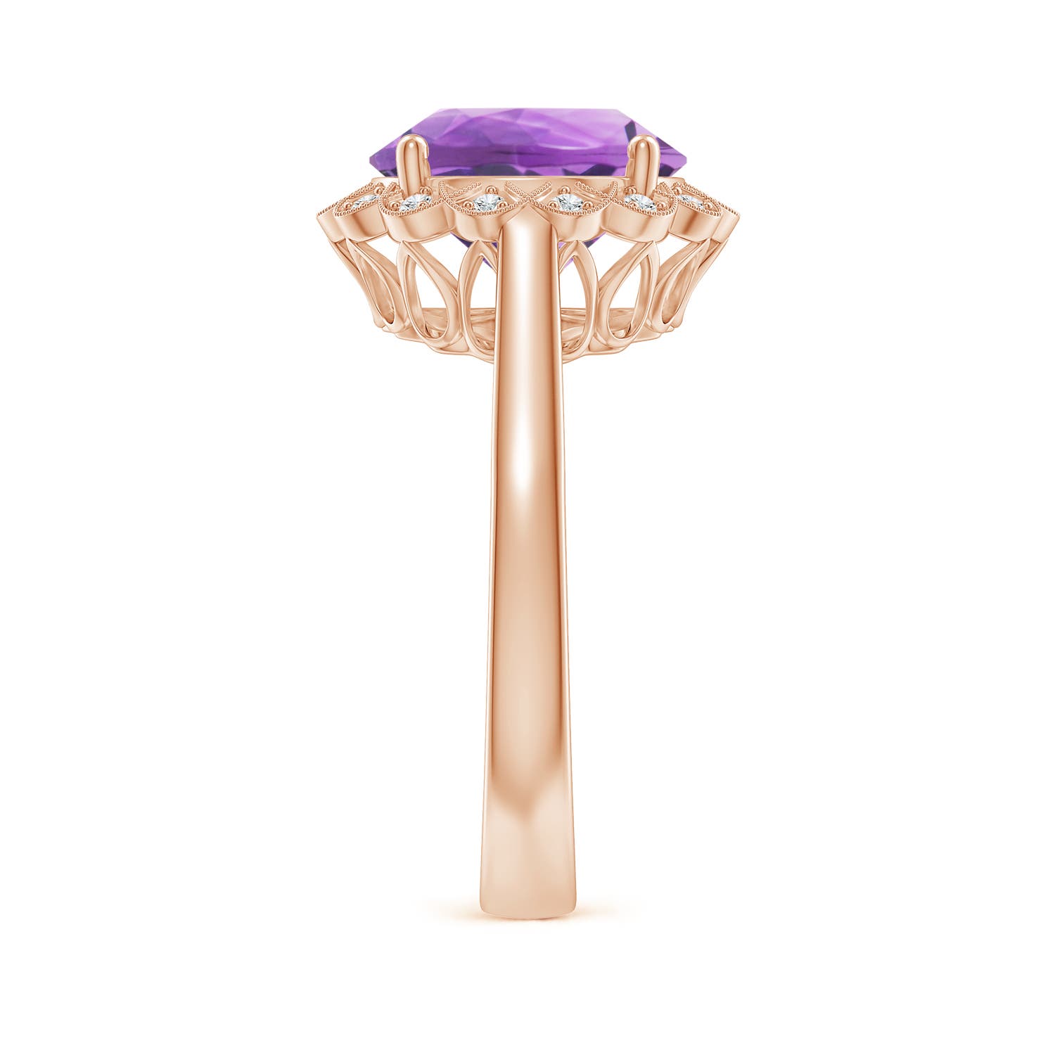 A - Amethyst / 3.28 CT / 14 KT Rose Gold