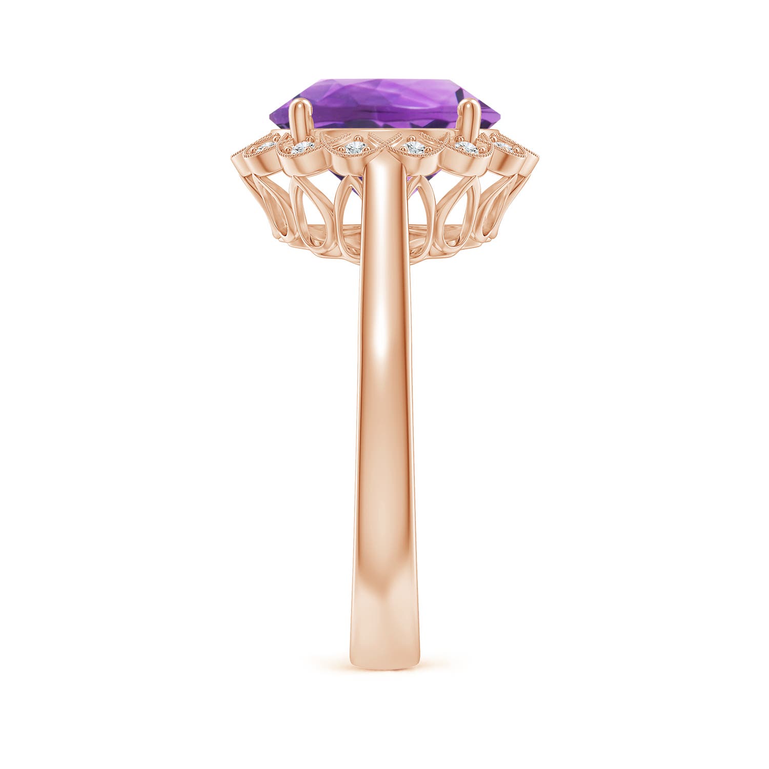 AA - Amethyst / 3.28 CT / 14 KT Rose Gold