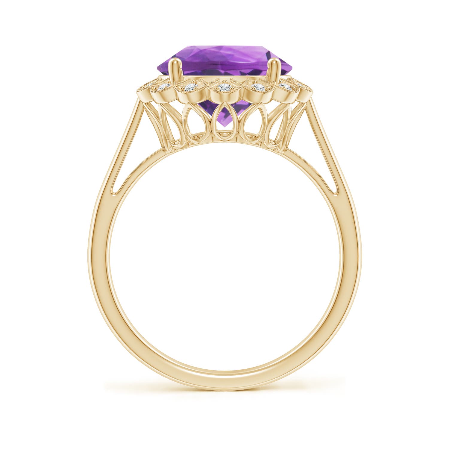 AA - Amethyst / 3.28 CT / 14 KT Yellow Gold