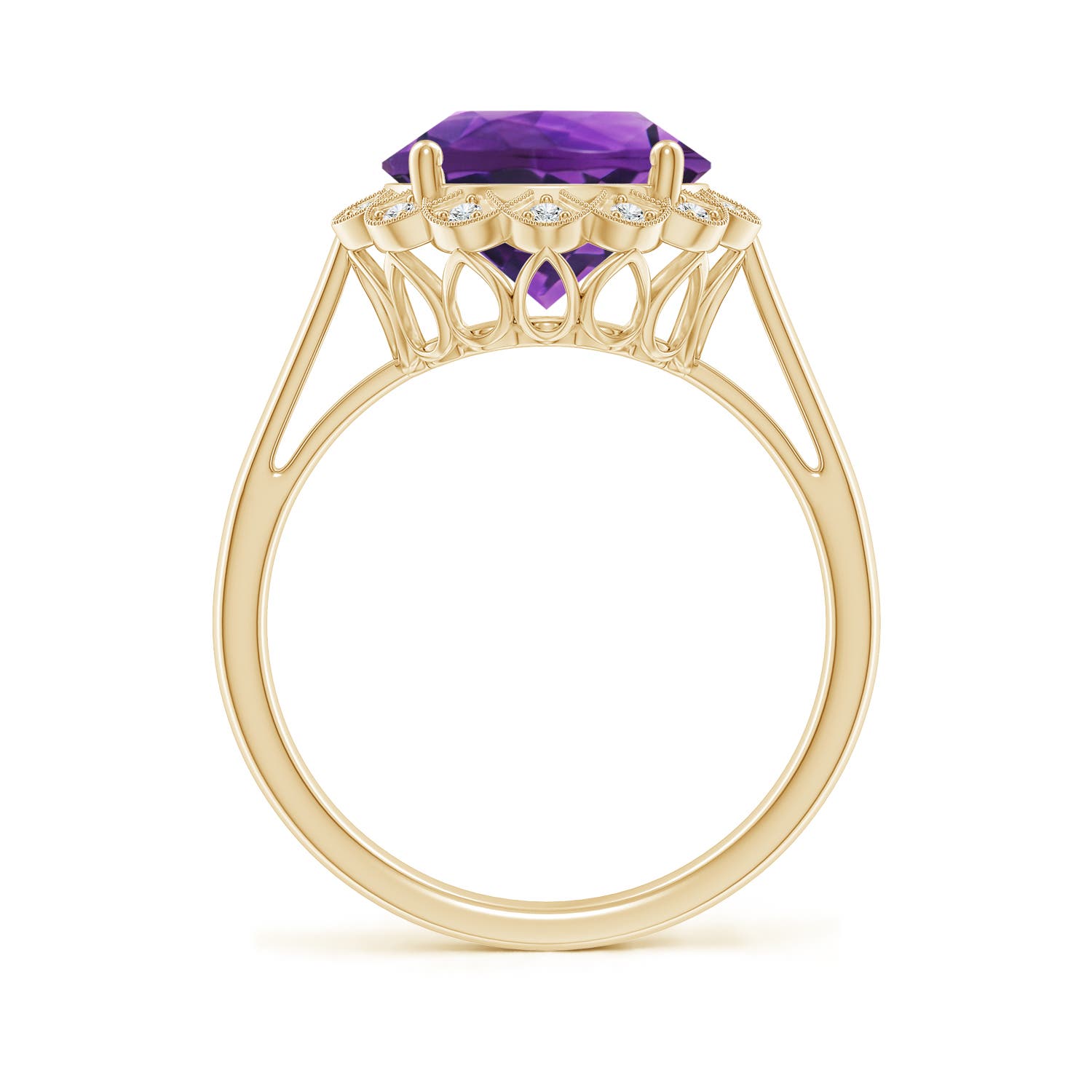 AAAA - Amethyst / 3.28 CT / 14 KT Yellow Gold