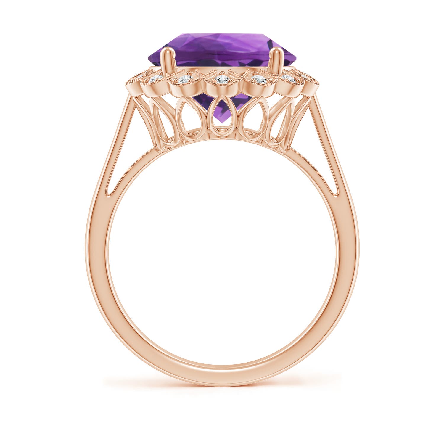 AAA - Amethyst / 4.86 CT / 14 KT Rose Gold