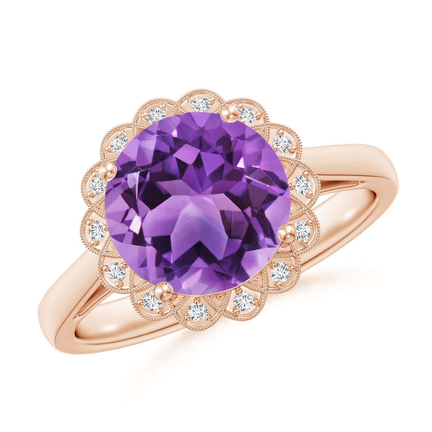 AA - Amethyst / 2.52 CT / 14 KT Rose Gold