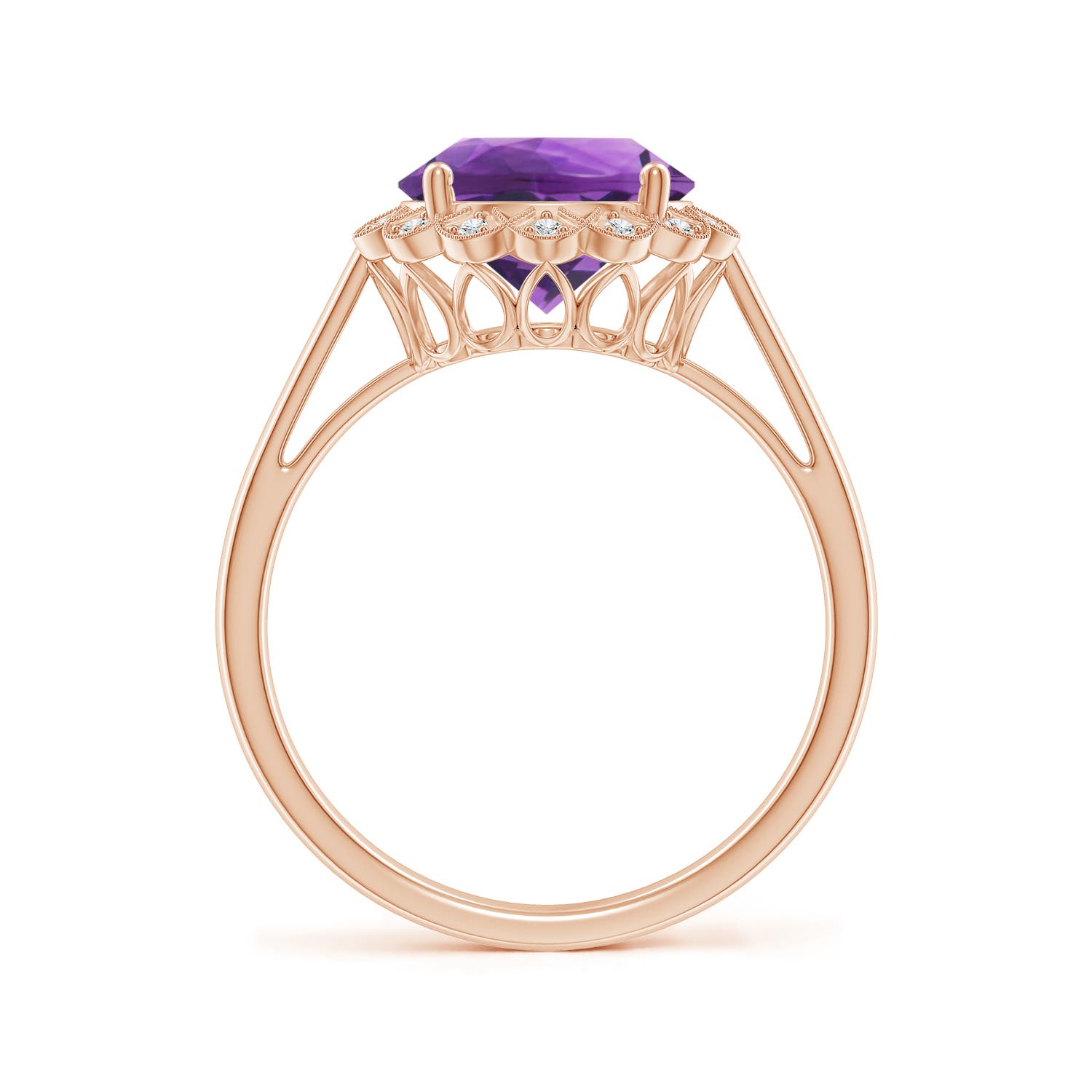 AAA - Amethyst / 2.52 CT / 14 KT Rose Gold