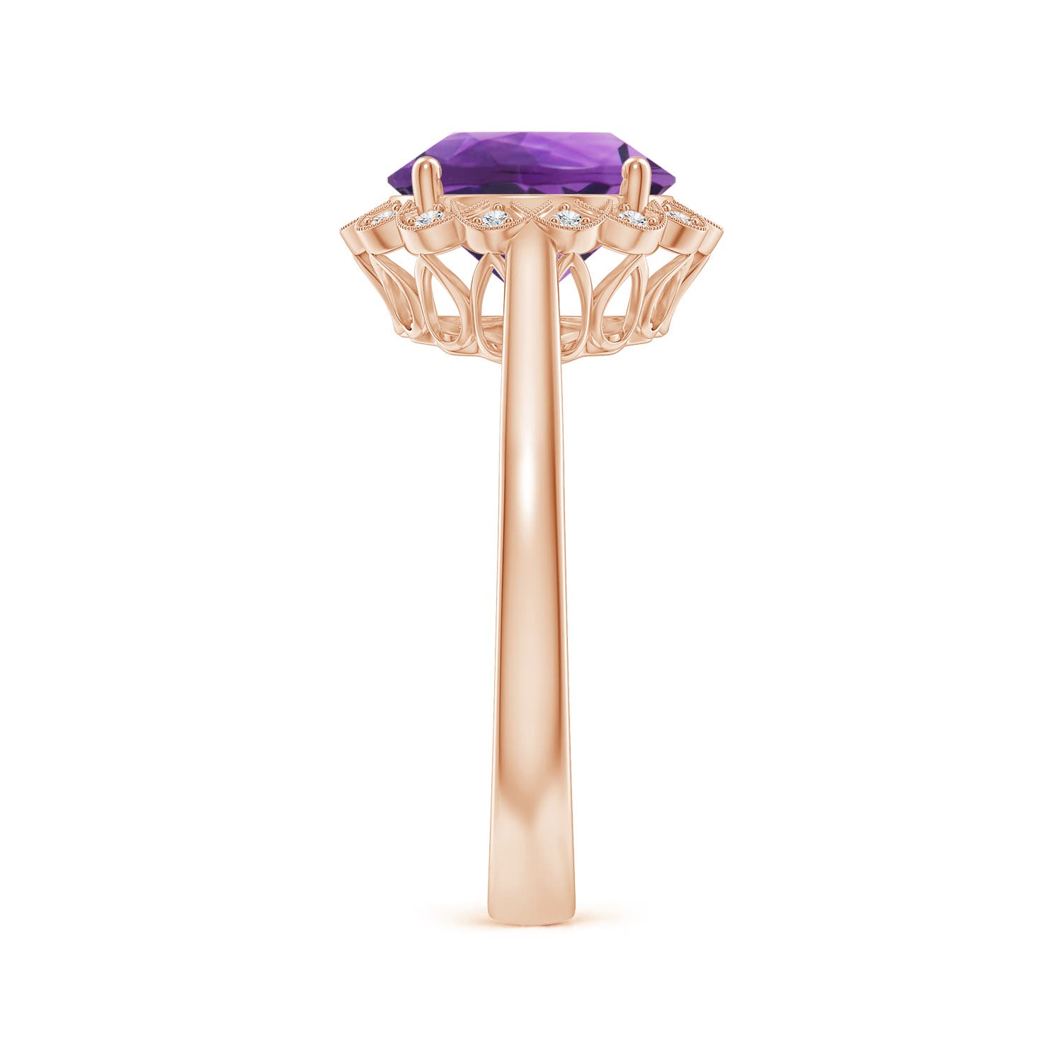 AAA - Amethyst / 2.52 CT / 14 KT Rose Gold
