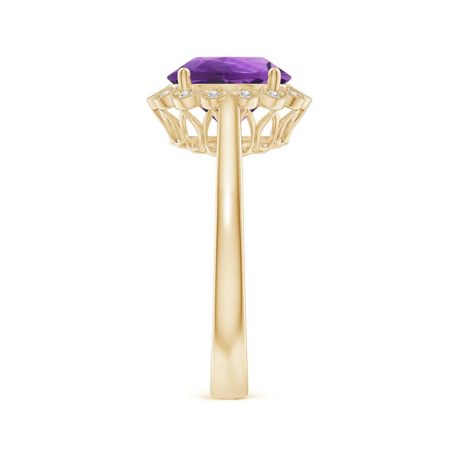 AAA - Amethyst / 2.52 CT / 14 KT Yellow Gold