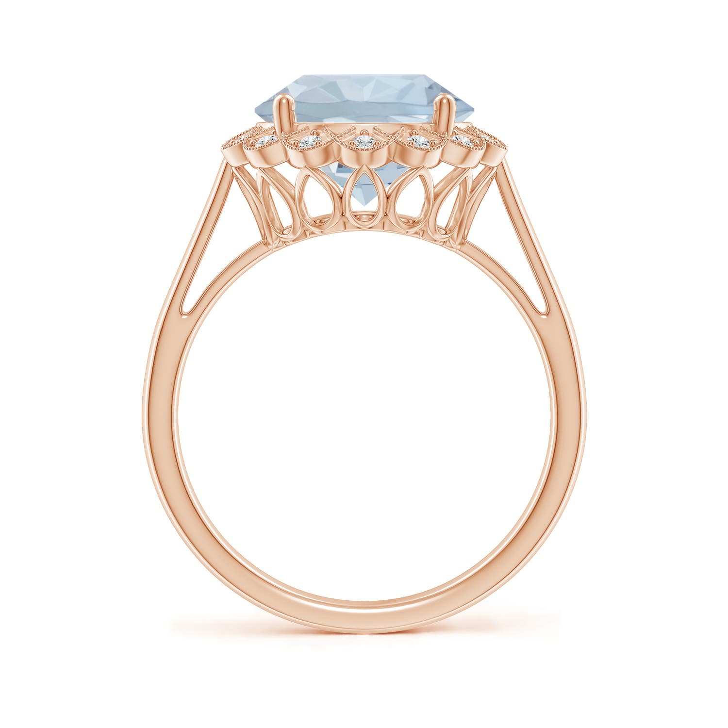 A - Aquamarine / 3.28 CT / 14 KT Rose Gold