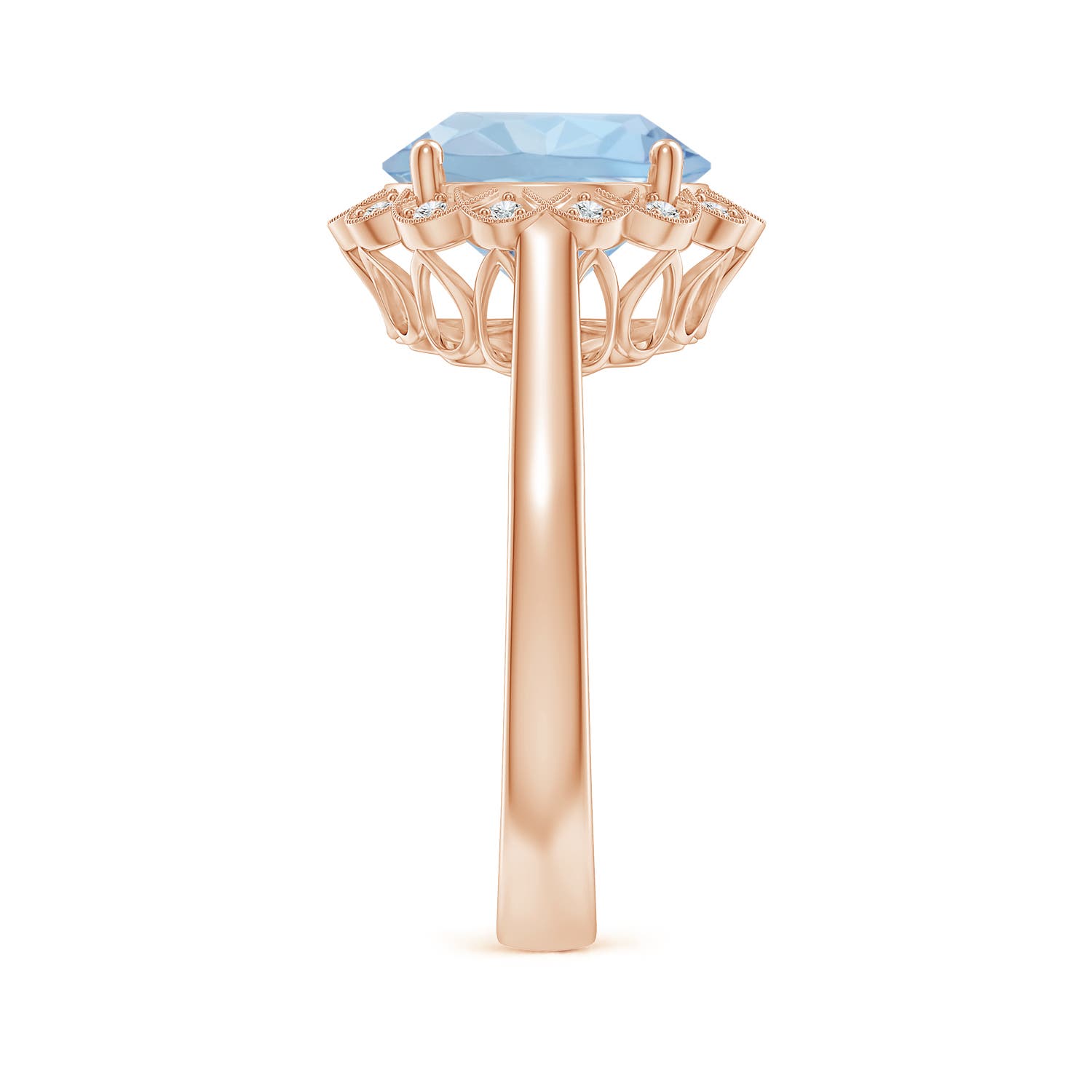 AA - Aquamarine / 3.28 CT / 14 KT Rose Gold