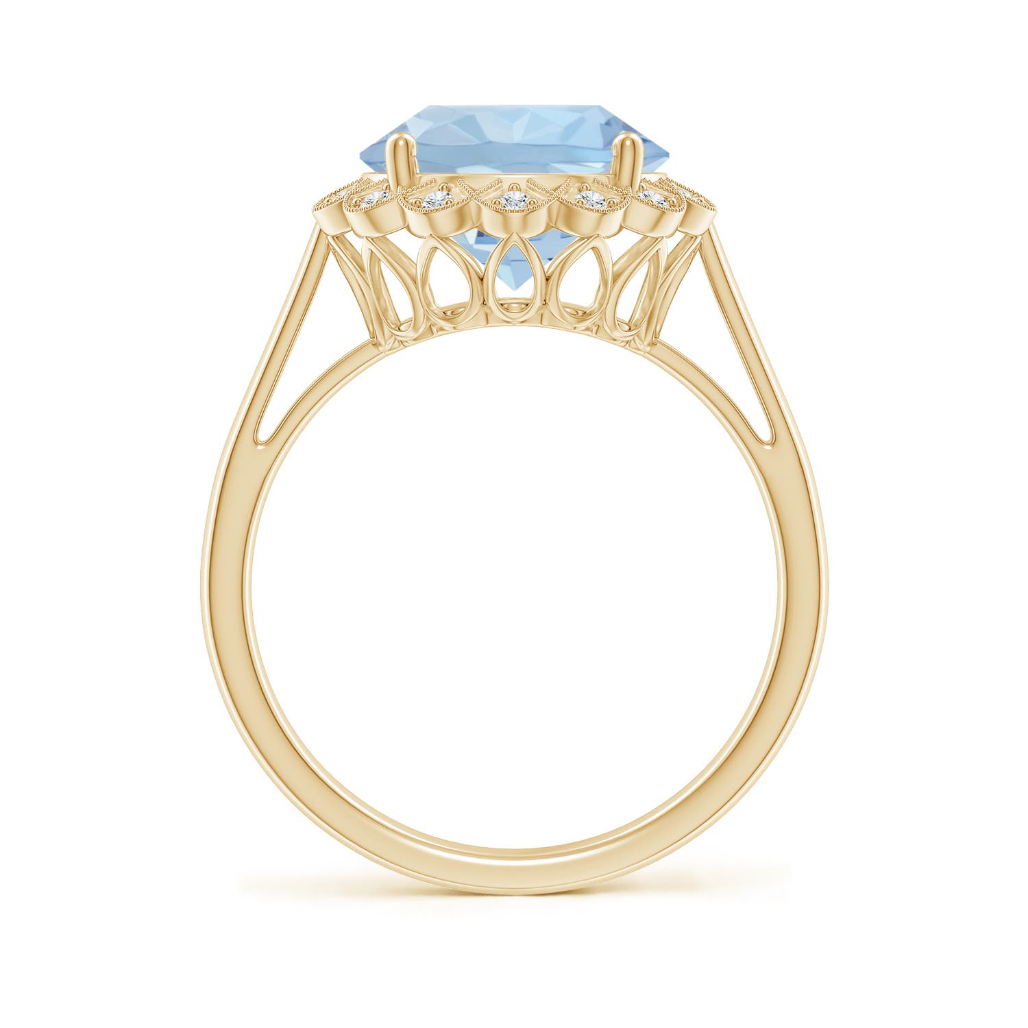 AA - Aquamarine / 3.28 CT / 14 KT Yellow Gold