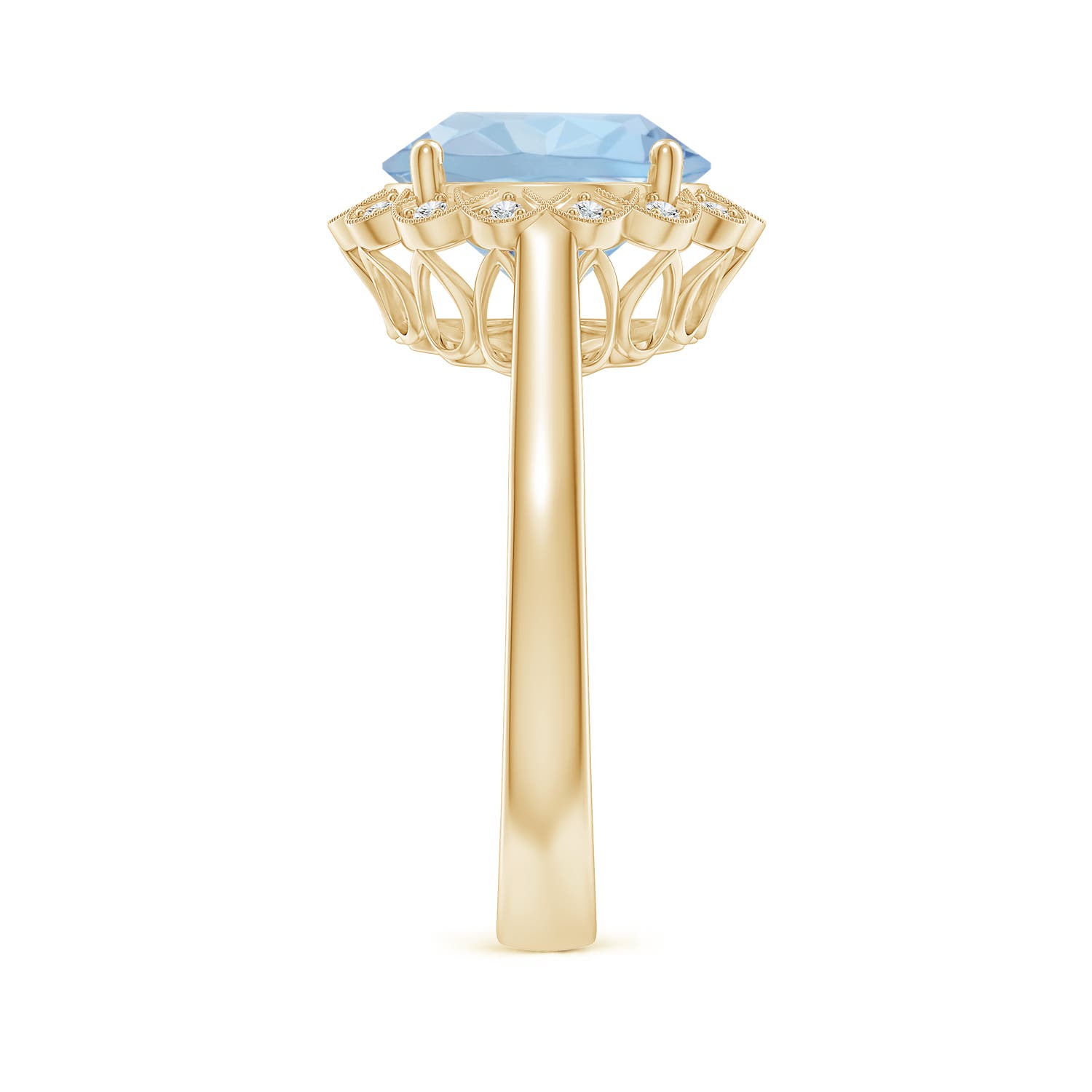 AA - Aquamarine / 3.28 CT / 14 KT Yellow Gold