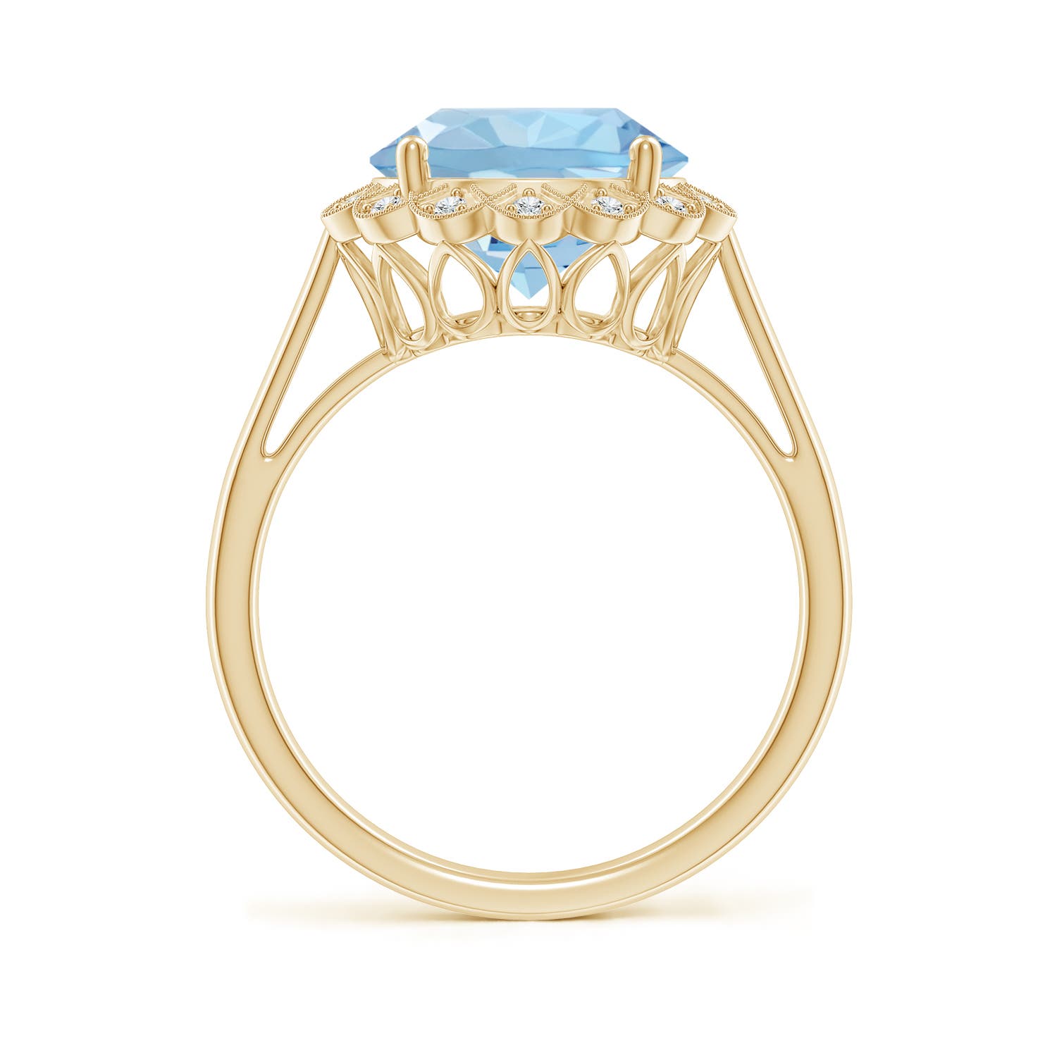 AAA - Aquamarine / 3.28 CT / 14 KT Yellow Gold