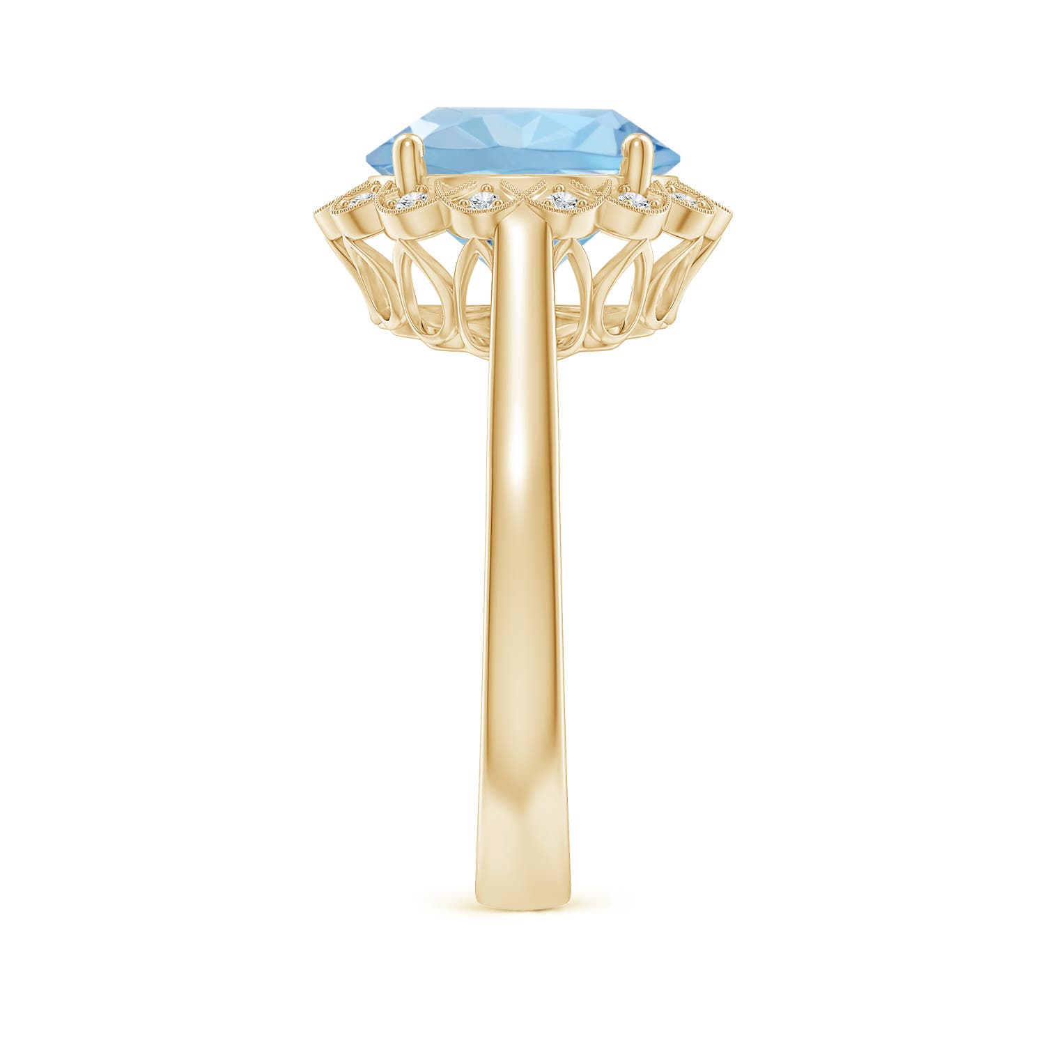 AAA - Aquamarine / 3.28 CT / 14 KT Yellow Gold