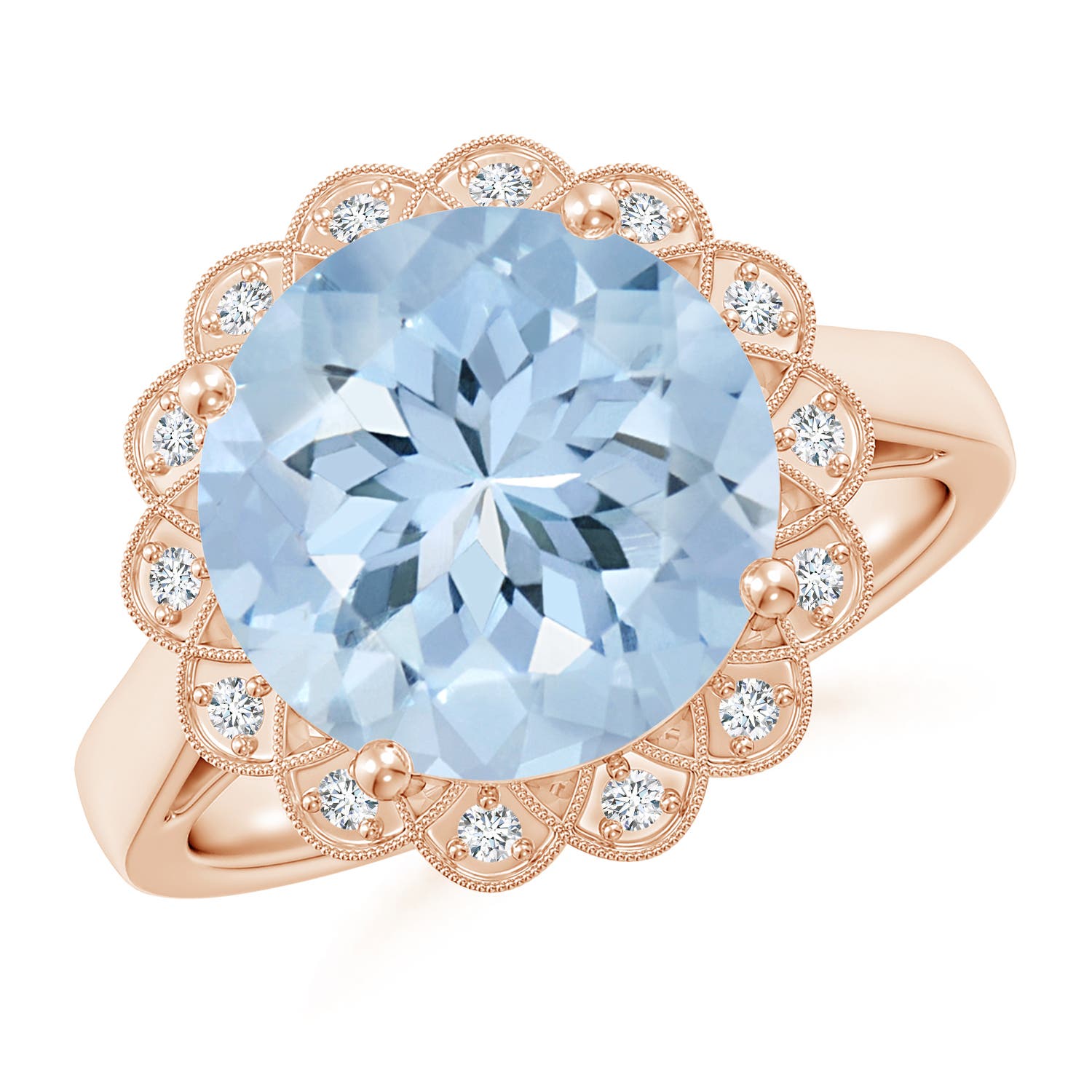 AA - Aquamarine / 3.51 CT / 14 KT Rose Gold