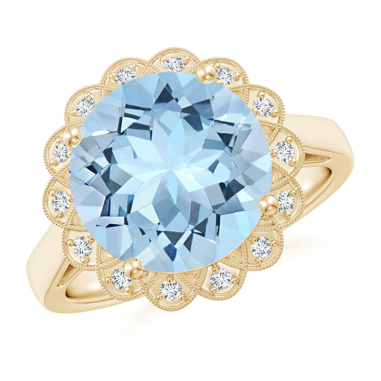 AAA - Aquamarine / 3.51 CT / 14 KT Yellow Gold