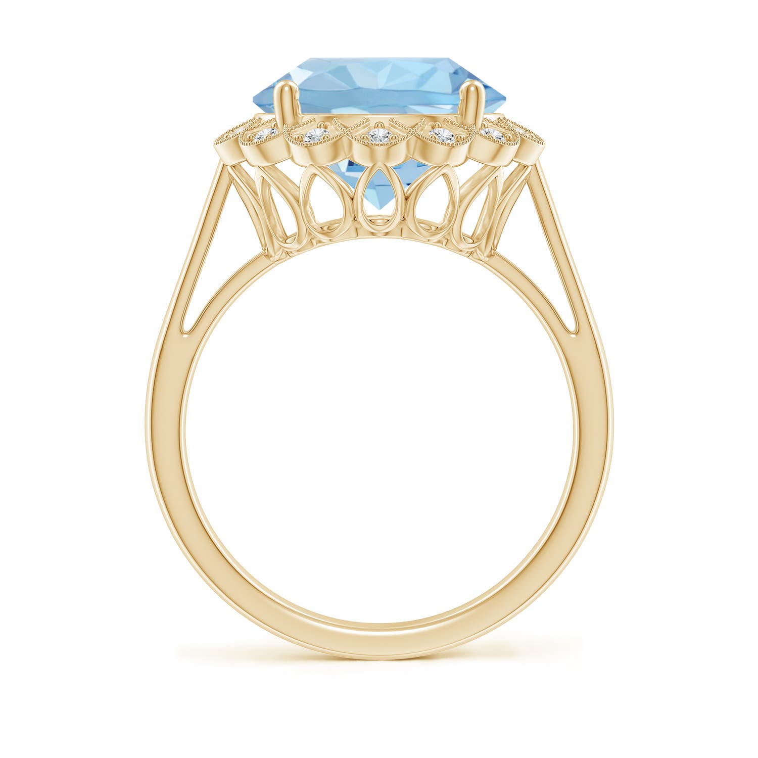 AAA - Aquamarine / 3.51 CT / 14 KT Yellow Gold