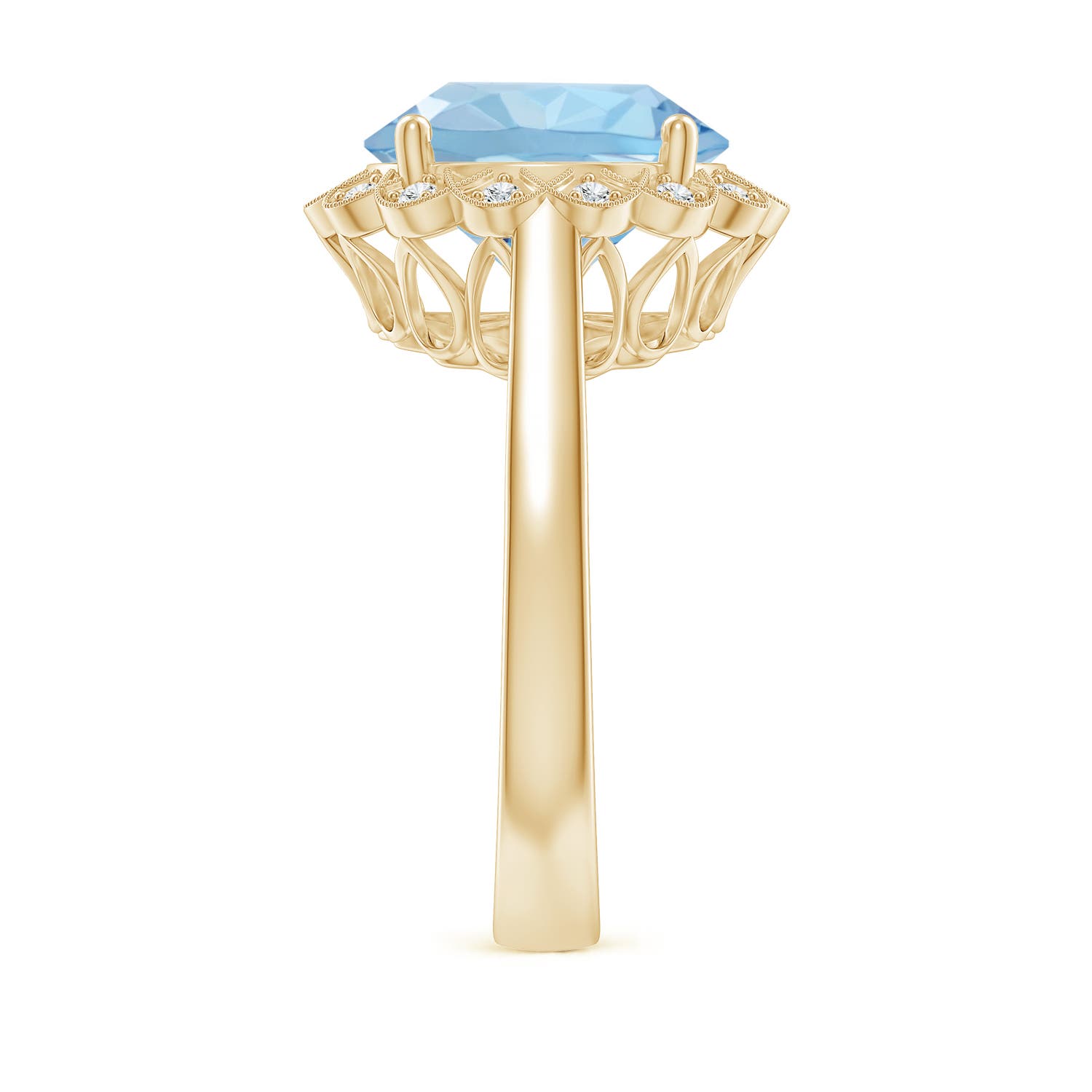 AAA - Aquamarine / 3.51 CT / 14 KT Yellow Gold