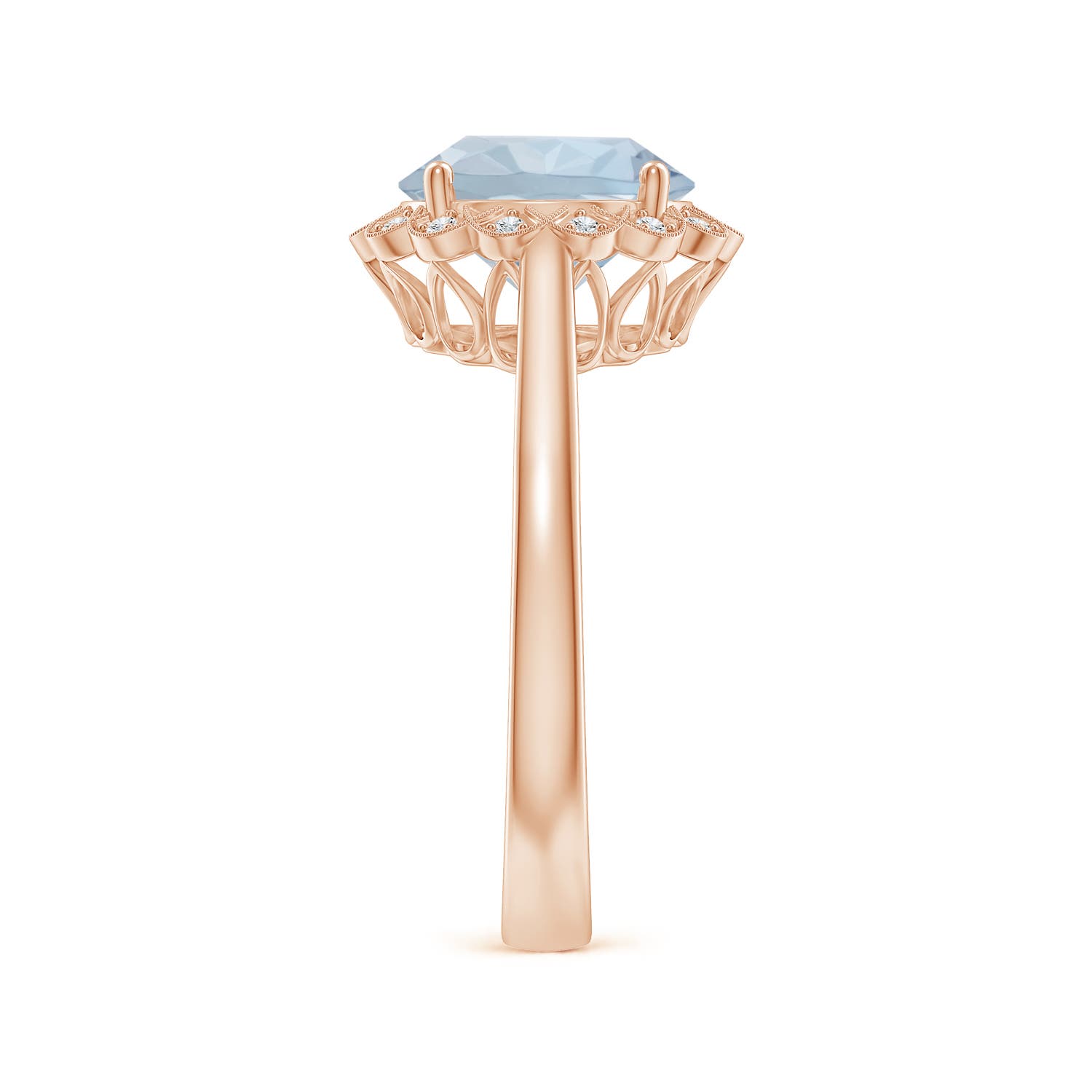 A - Aquamarine / 2.37 CT / 14 KT Rose Gold