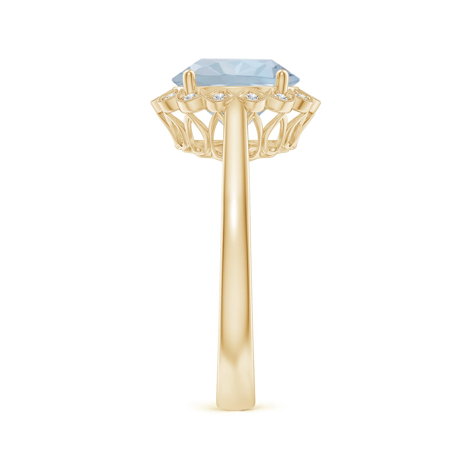 A - Aquamarine / 2.37 CT / 14 KT Yellow Gold