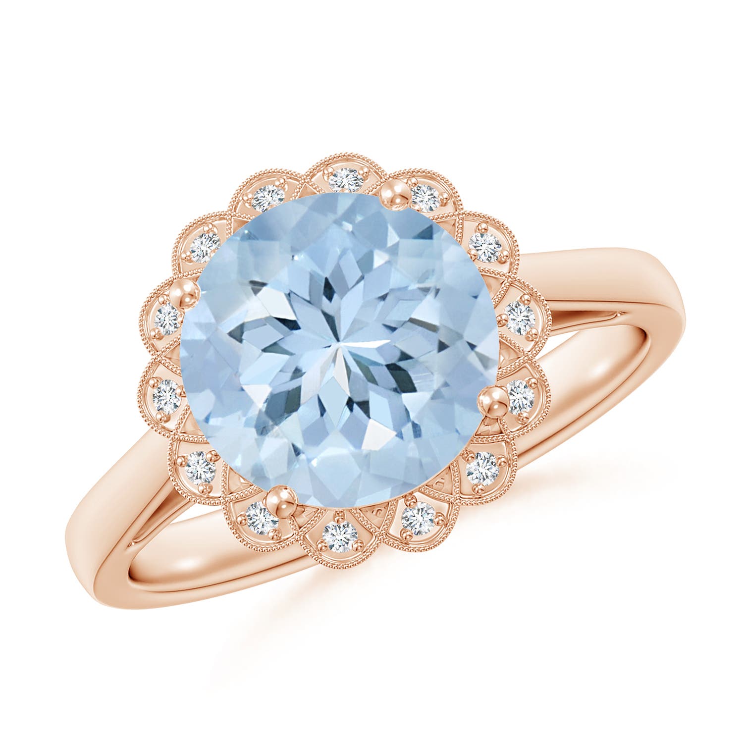 AA - Aquamarine / 2.37 CT / 14 KT Rose Gold