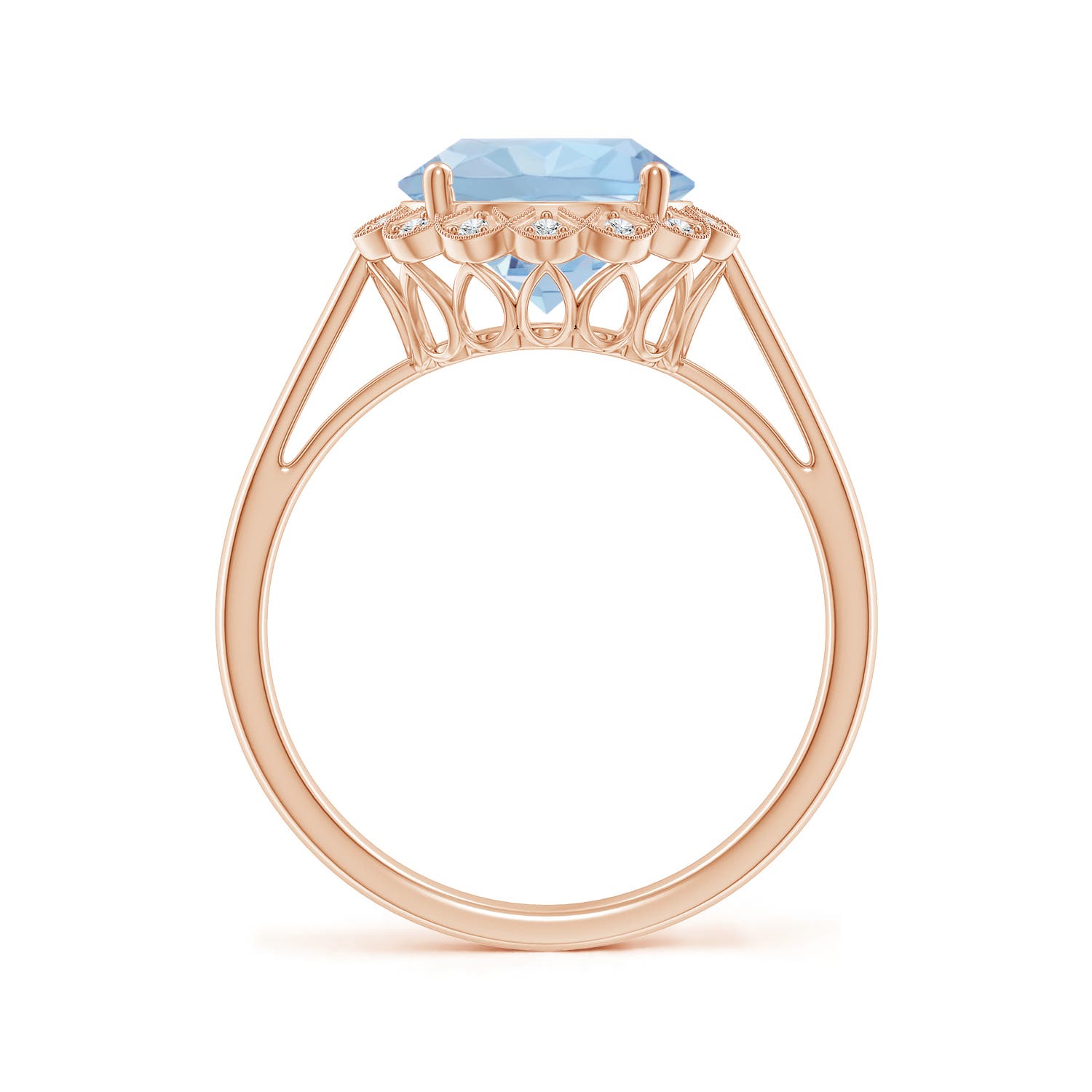 AA - Aquamarine / 2.37 CT / 14 KT Rose Gold