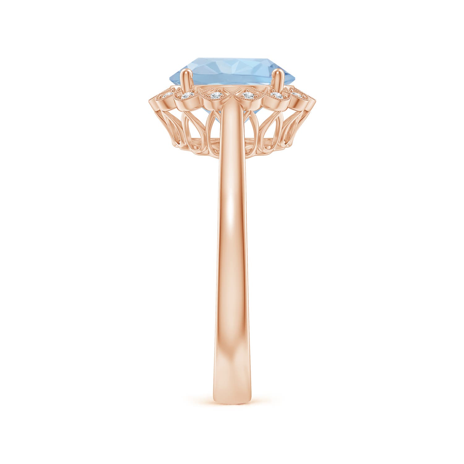 AA - Aquamarine / 2.37 CT / 14 KT Rose Gold