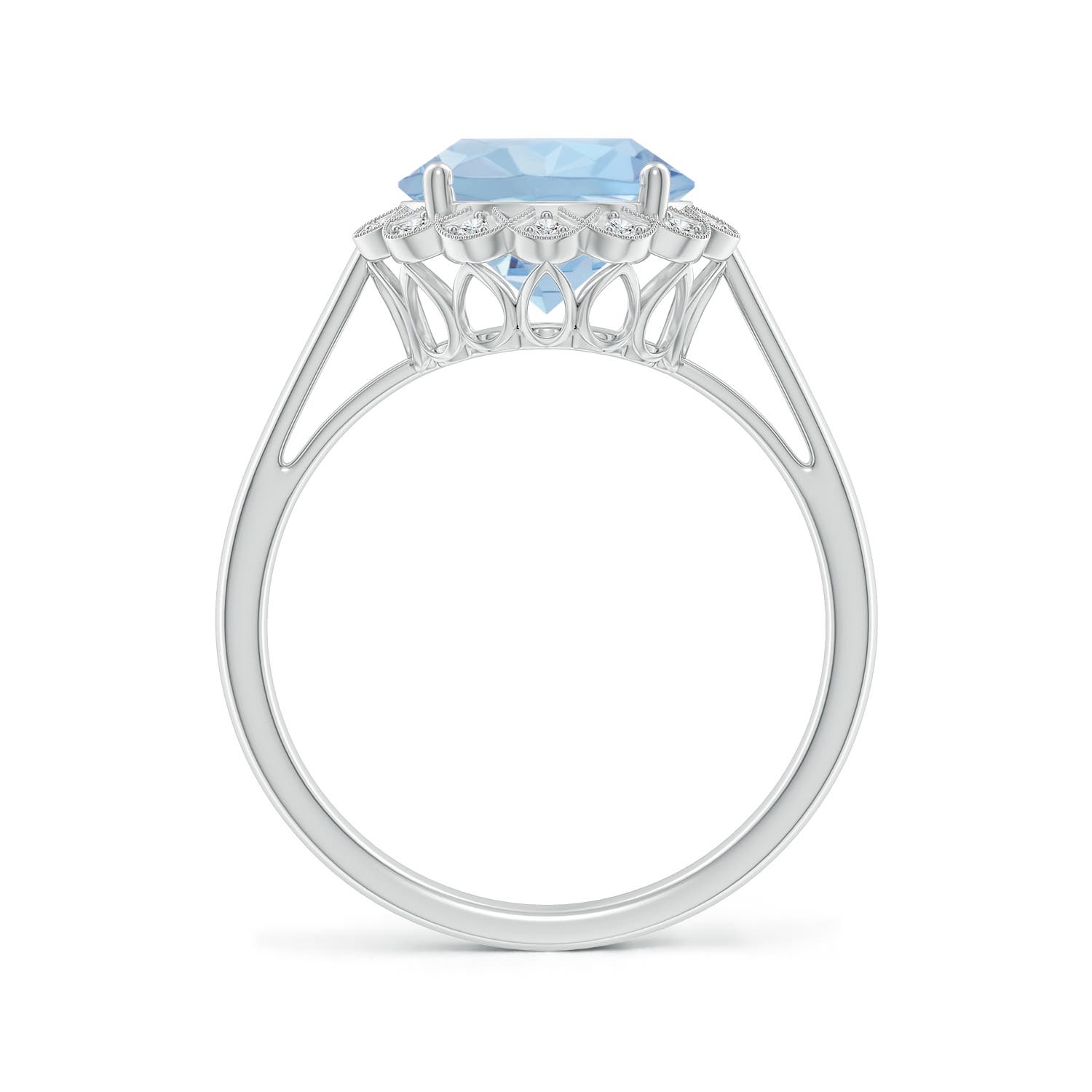 AA - Aquamarine / 2.37 CT / 14 KT White Gold