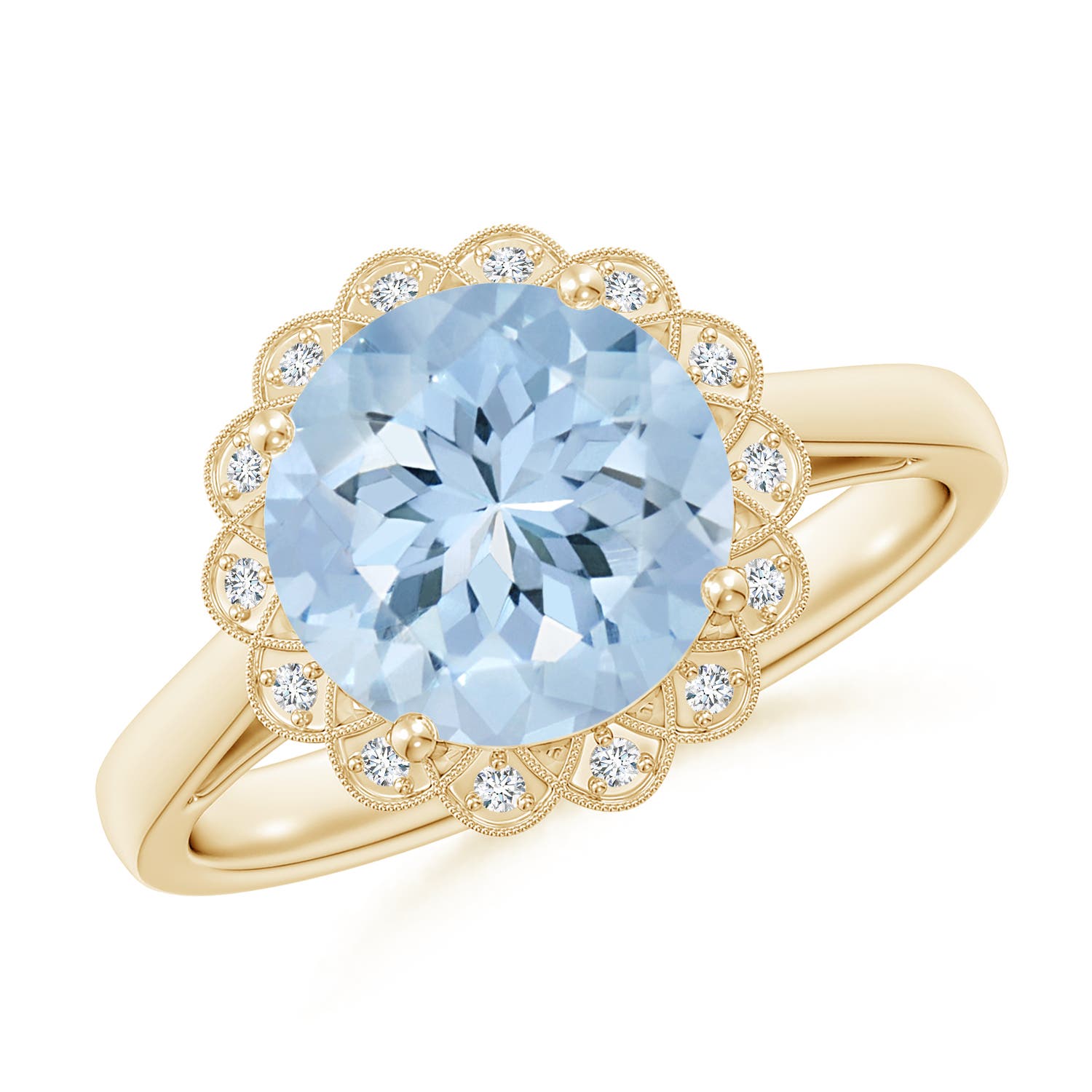 AA - Aquamarine / 2.37 CT / 14 KT Yellow Gold