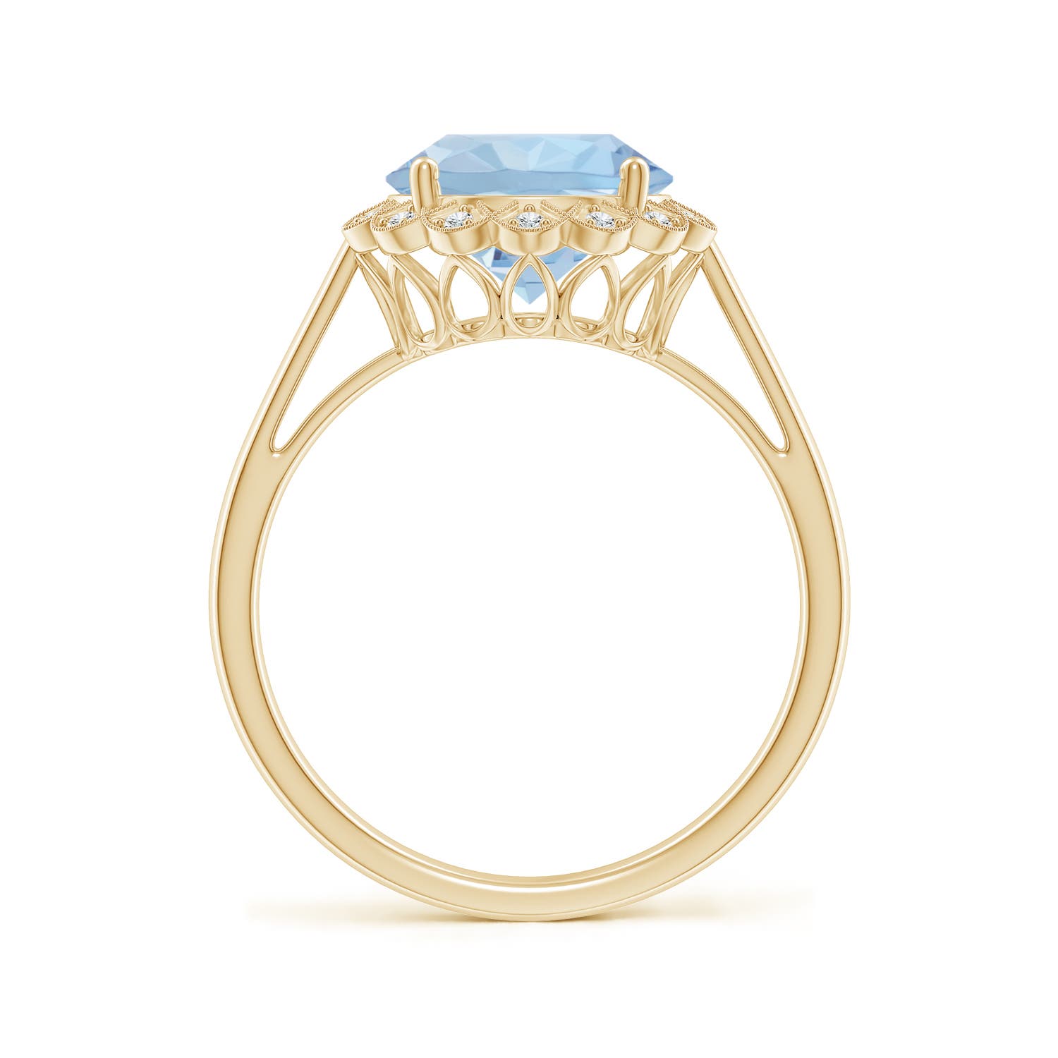 AA - Aquamarine / 2.37 CT / 14 KT Yellow Gold