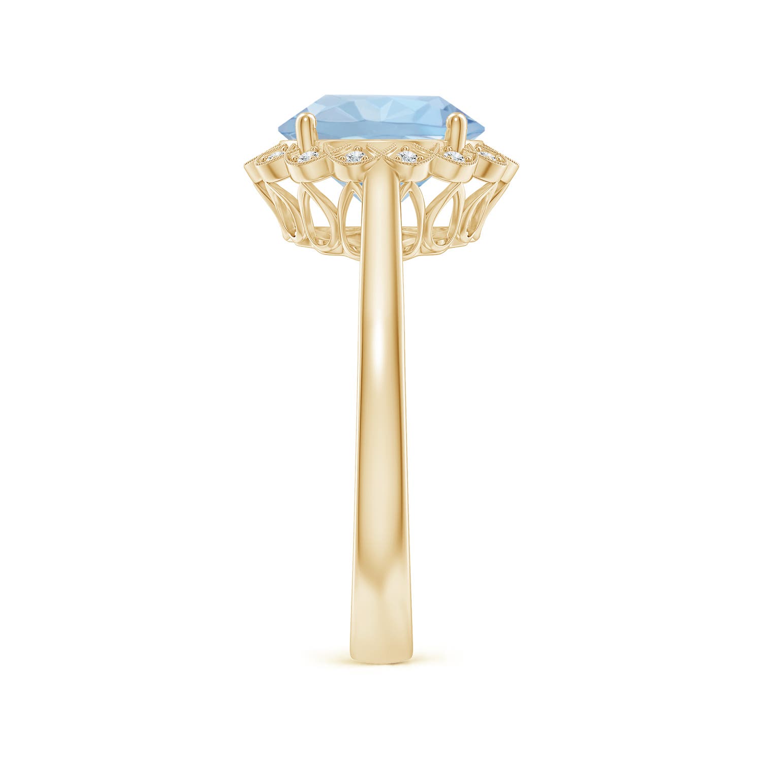 AA - Aquamarine / 2.37 CT / 14 KT Yellow Gold