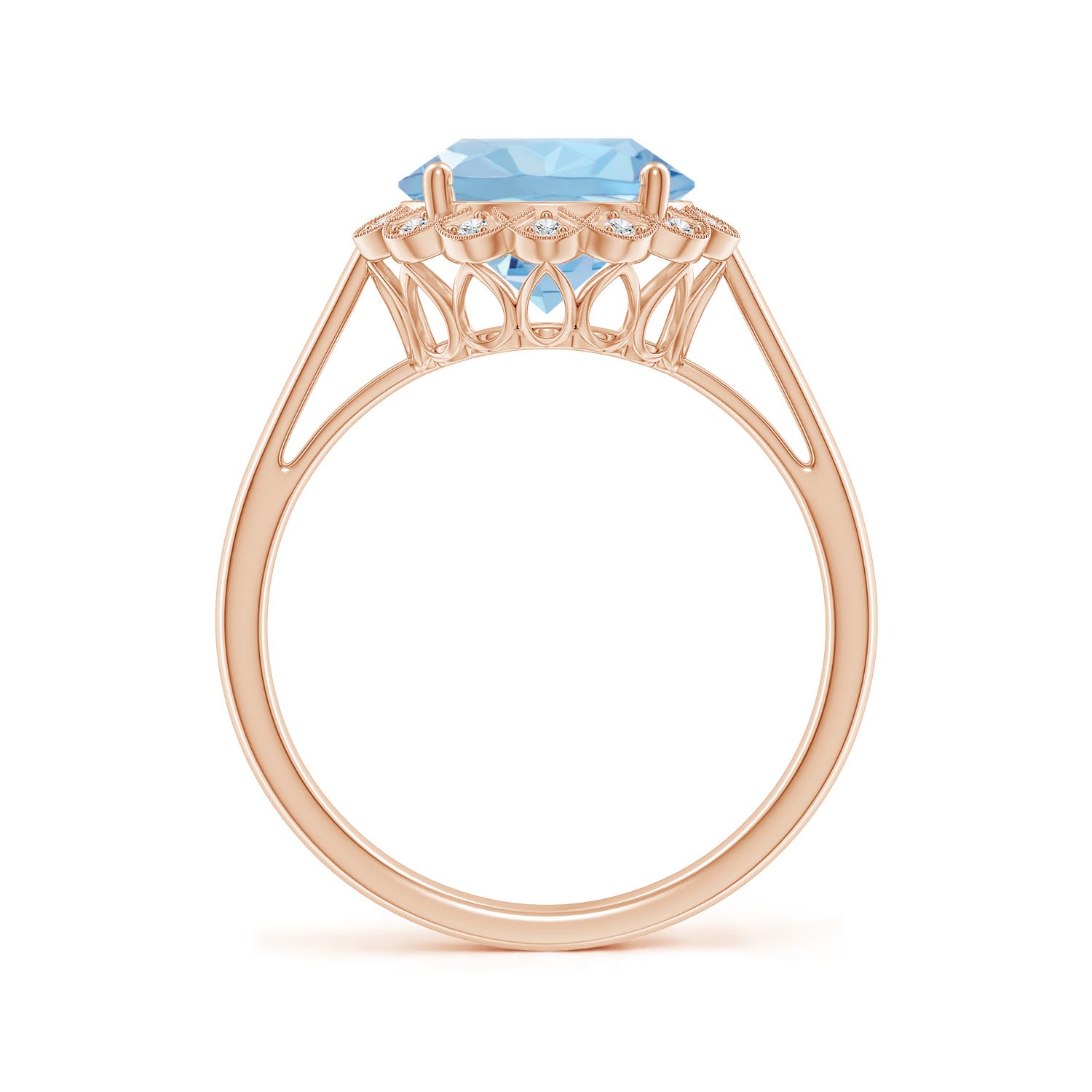 AAA - Aquamarine / 2.37 CT / 14 KT Rose Gold