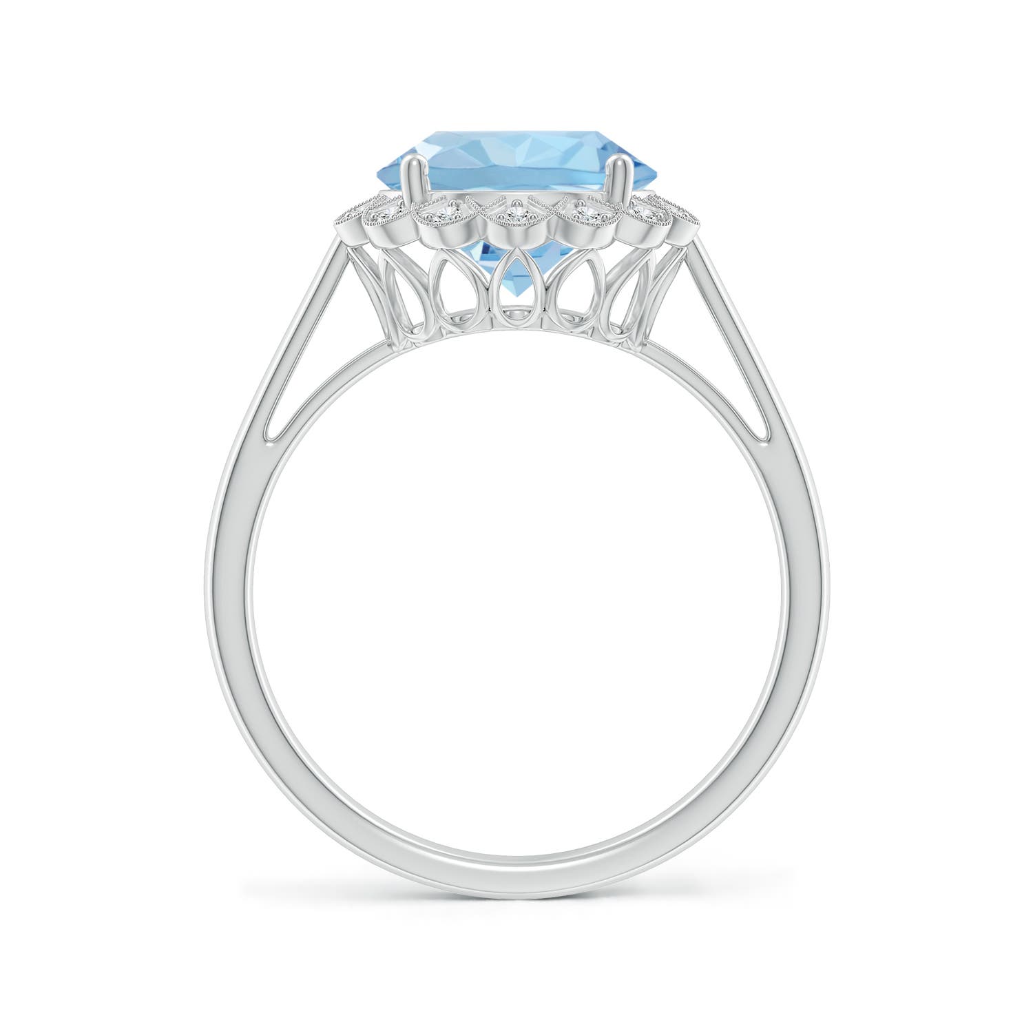 AAA - Aquamarine / 2.37 CT / 14 KT White Gold