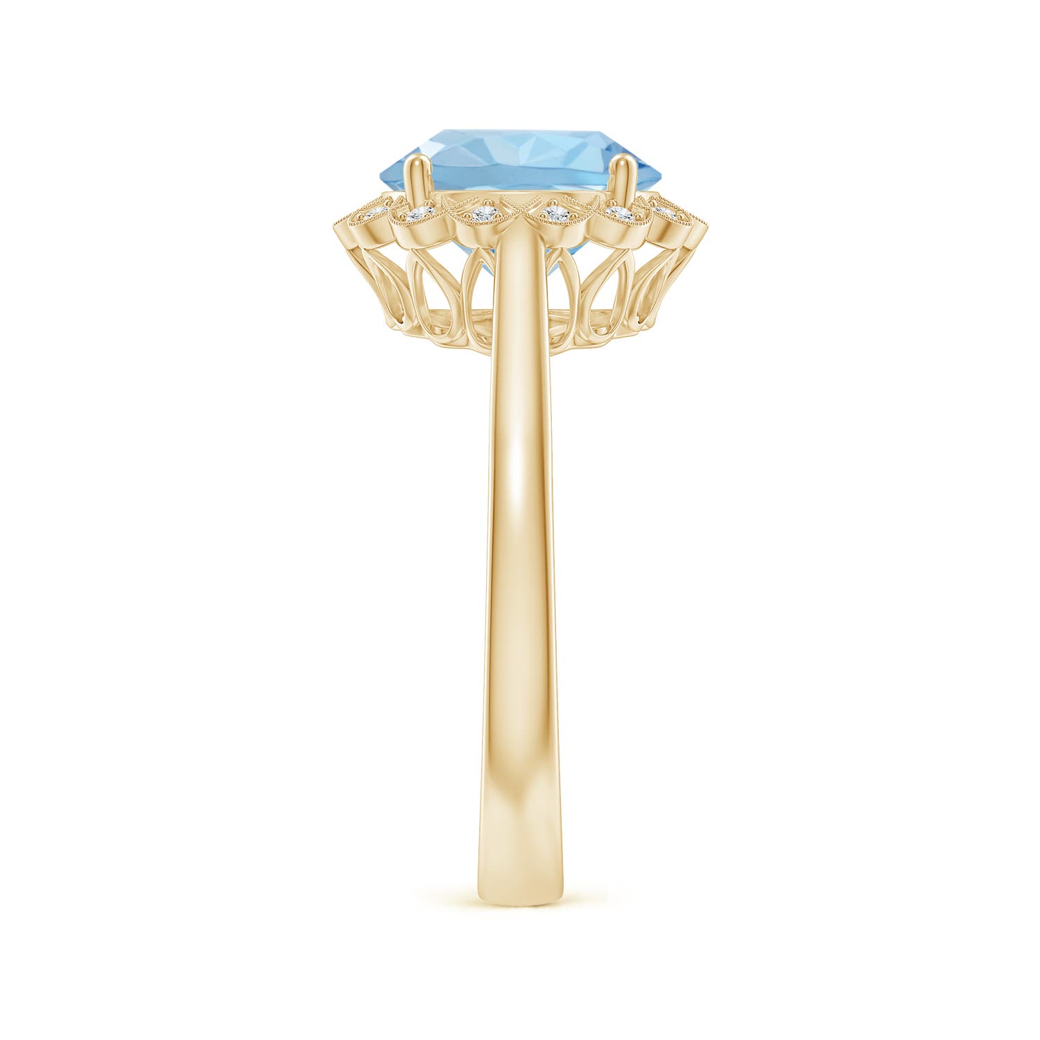 AAA - Aquamarine / 2.37 CT / 14 KT Yellow Gold